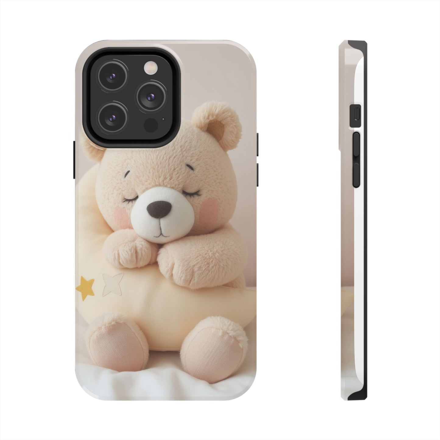 Cute Bear Tough Phone Case - Adorable Baby Animal Design for Kids & Adults