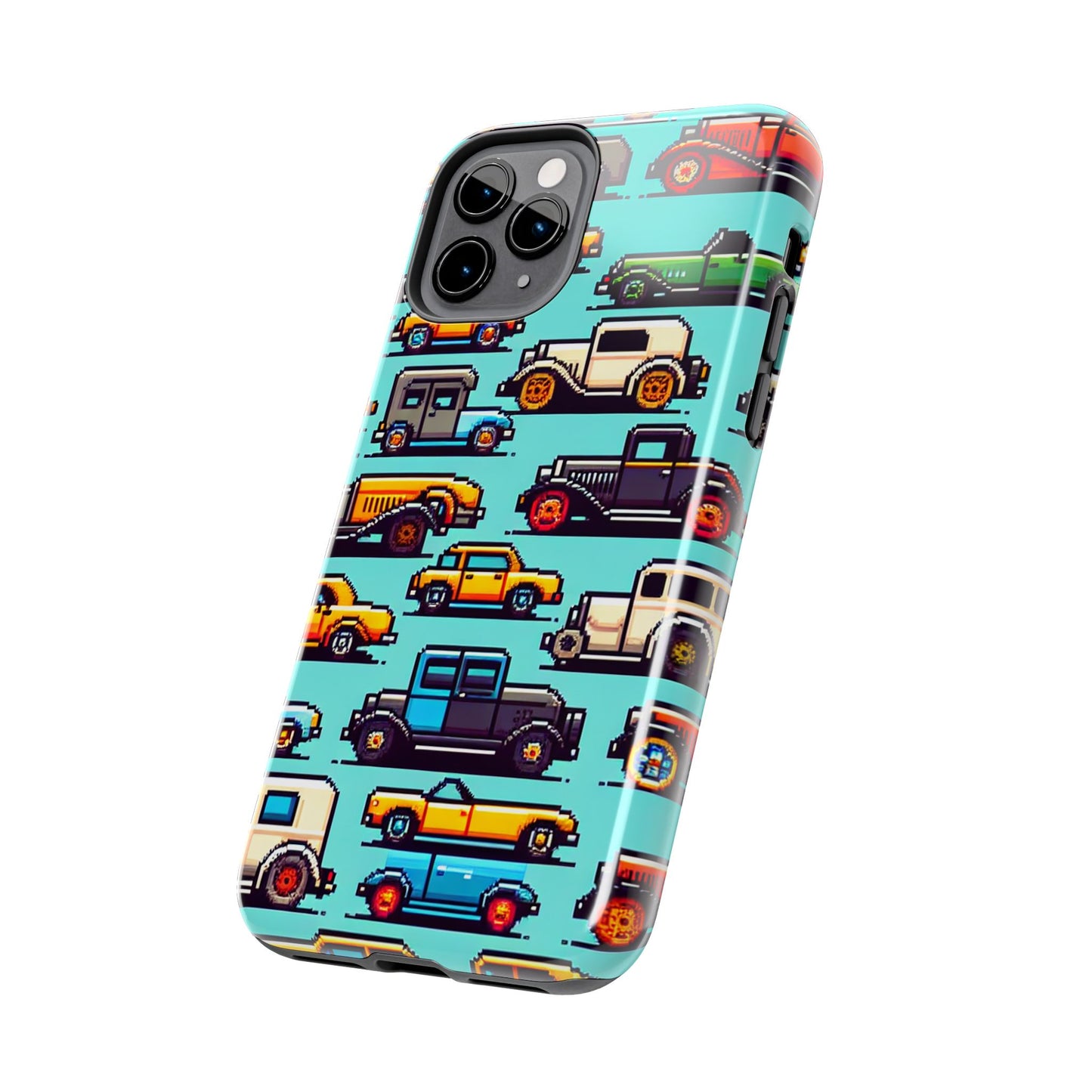 Retro Car Pixel Art Tough Phone Case - Durable & Stylish Protection - for iPhone