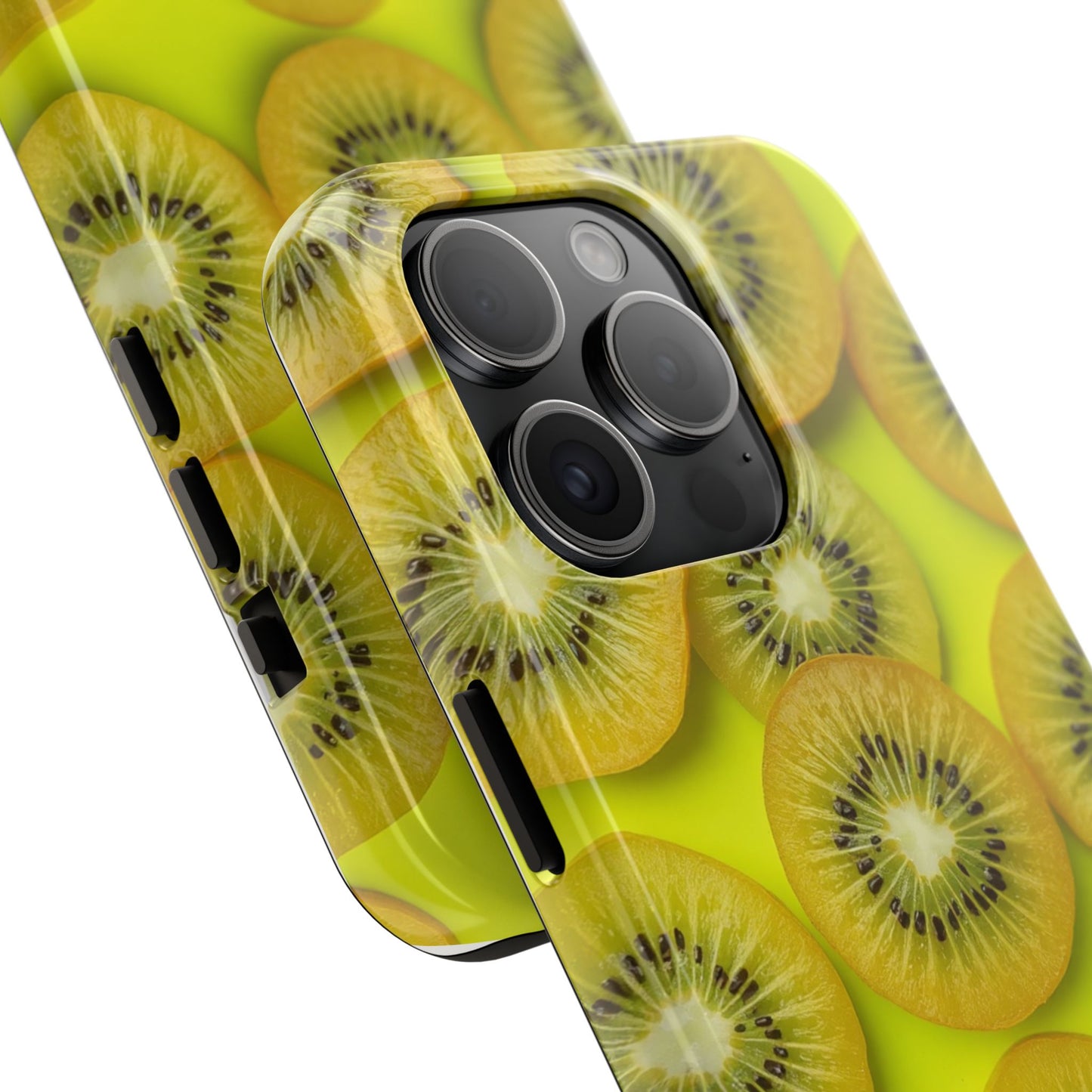 Vibrant Kiwi Tough Phone Case - Bright Yellow Design for Fruit Lovers