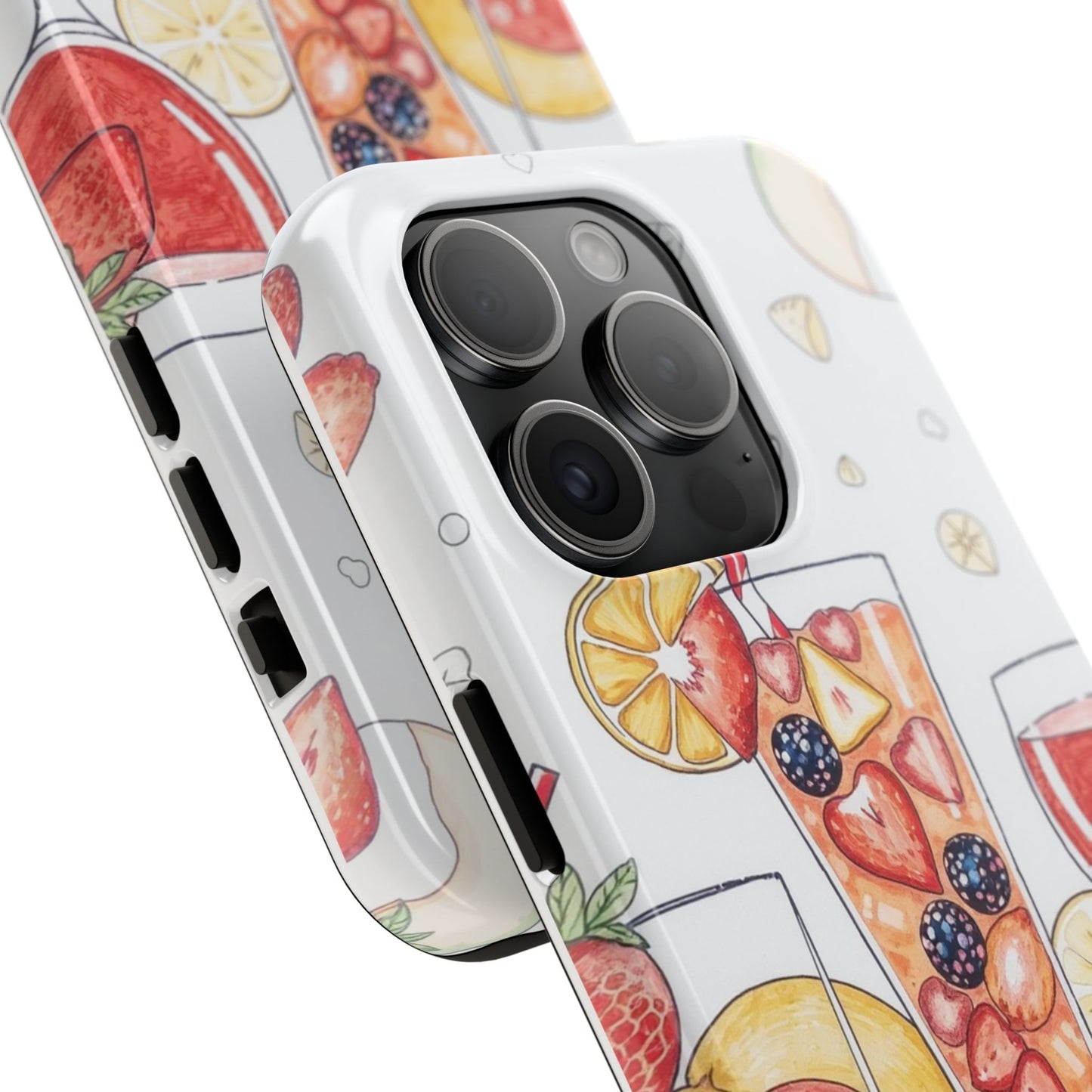Colorful Fruit Cocktail Tough Phone Case - Perfect for Summer Vibes