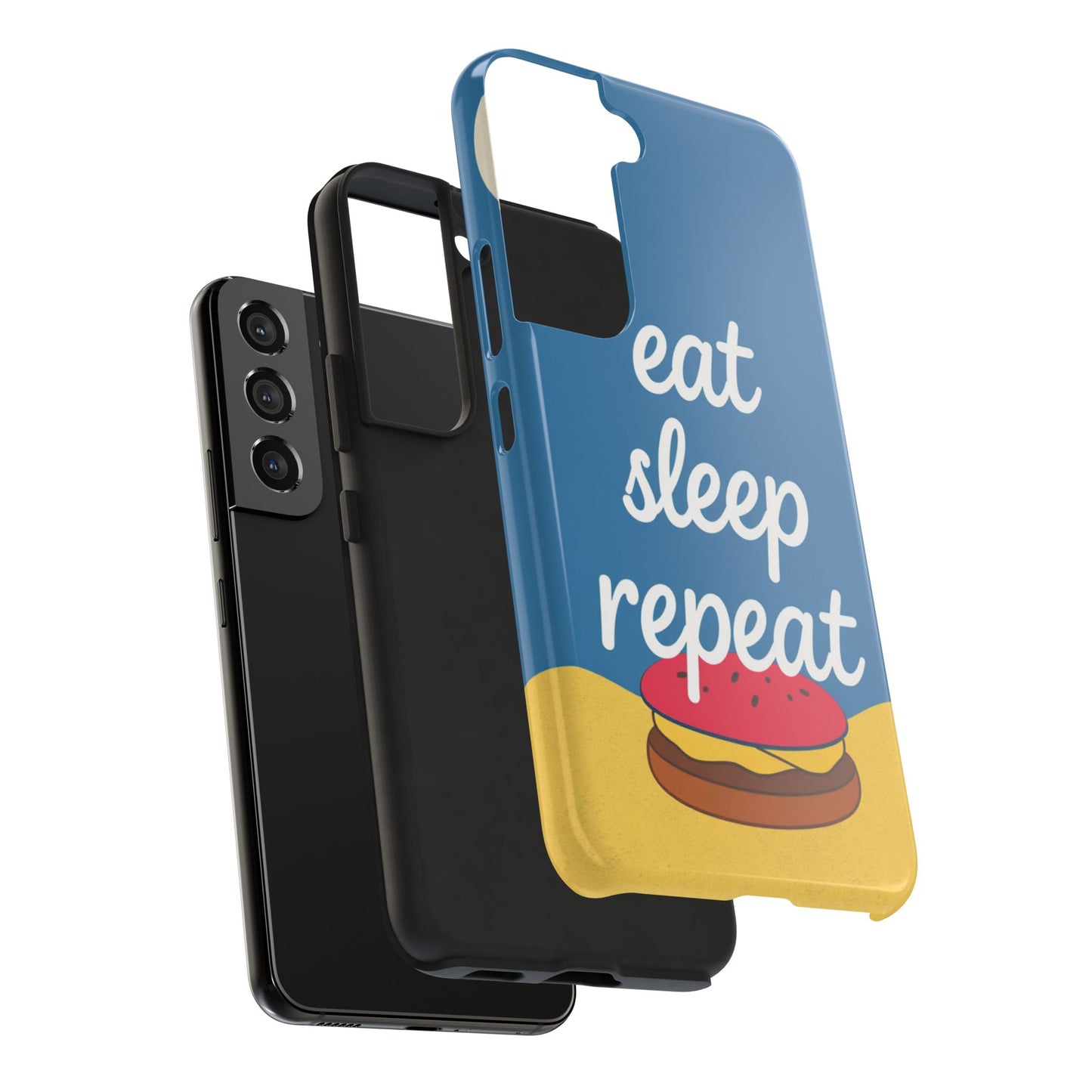 Eat, Sleep, Repeat Phone Case – Fun & Durable Tough Phone Cases for Food Lovers
