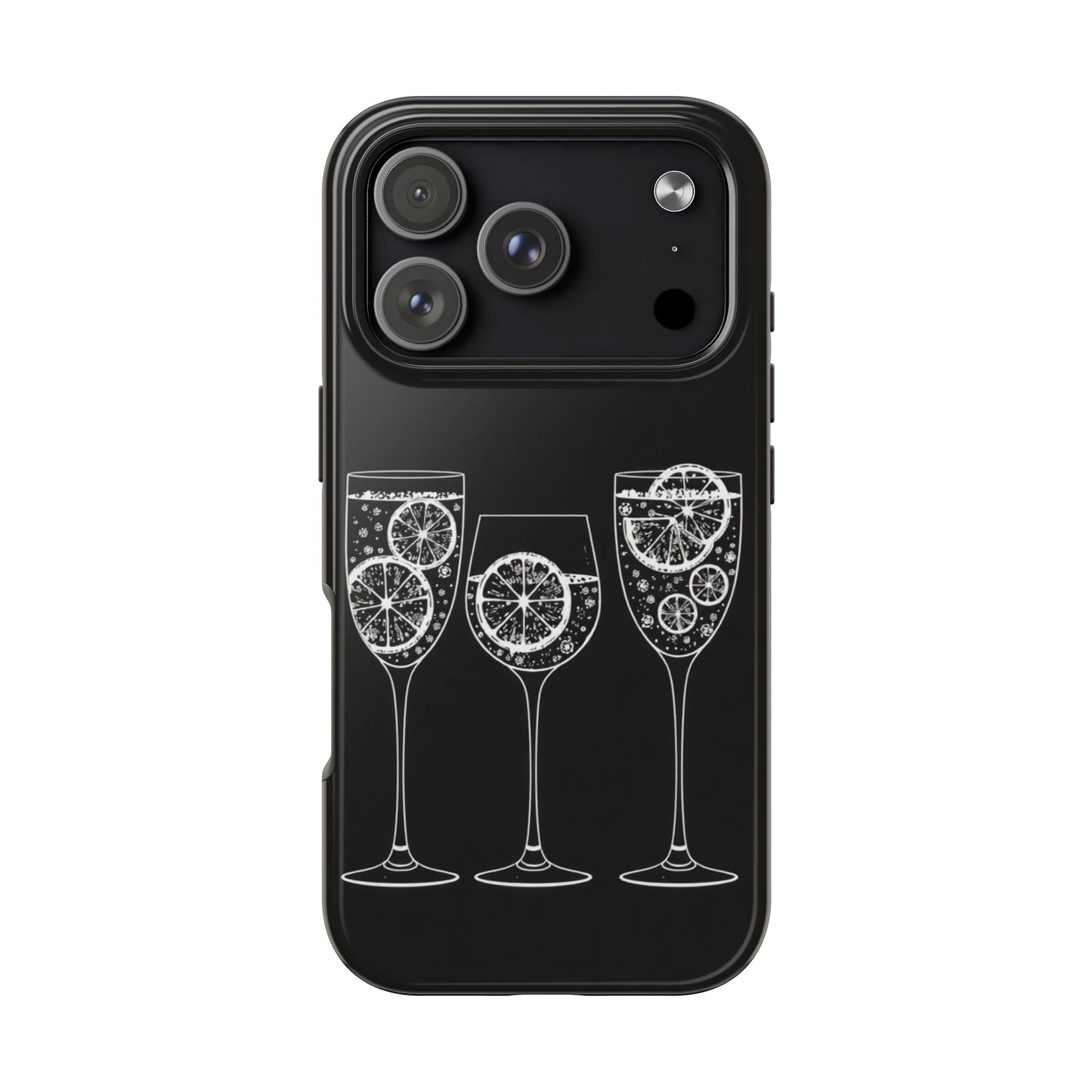 Stylish Tough Phone Cases with Citrus Glass Design, Protective Cases for Parties, Summer Events, and Everyday Use
