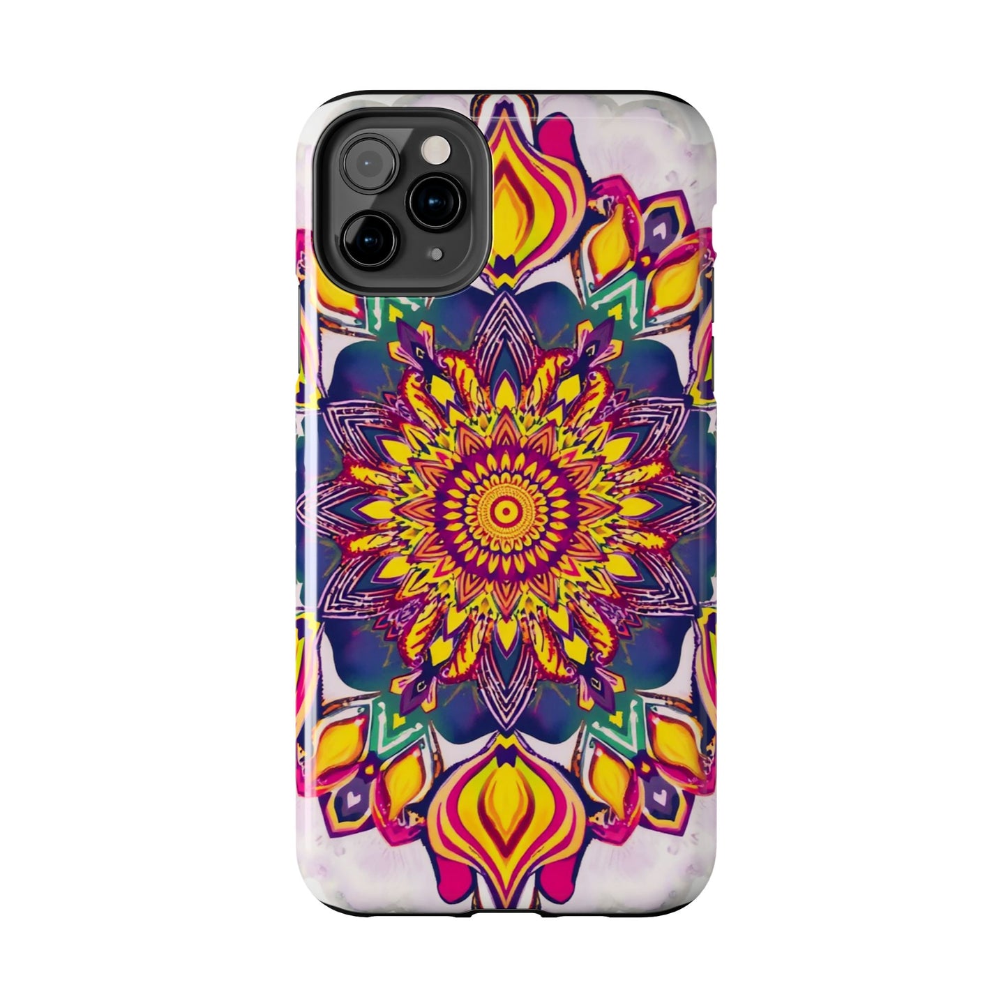 Vibrant Mandala Tough Phone Case - Boho Style Protection - for iPhone