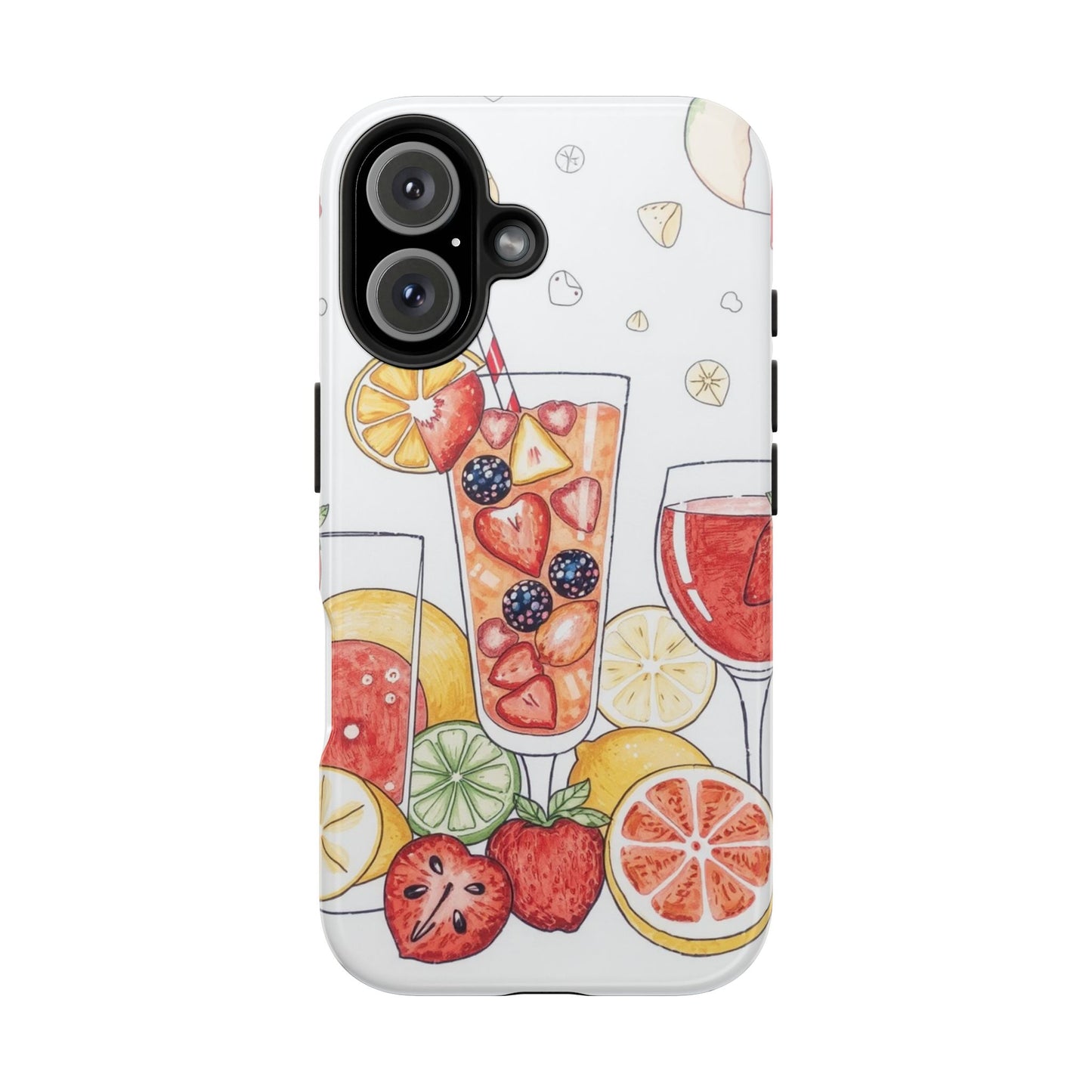 Colorful Fruit Cocktail Tough Phone Case - Perfect for Summer Vibes