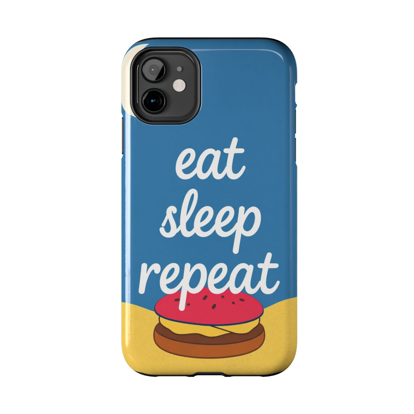 Eat, Sleep, Repeat Phone Case – Fun & Durable Tough Phone Cases for Food Lovers