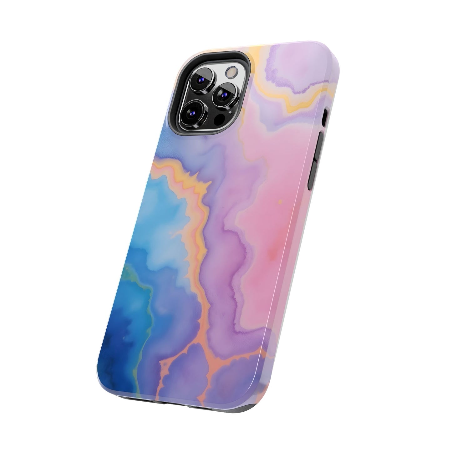 Watercolor Abstract Colors Tough Phone Case - Protective Cover for iPhone
