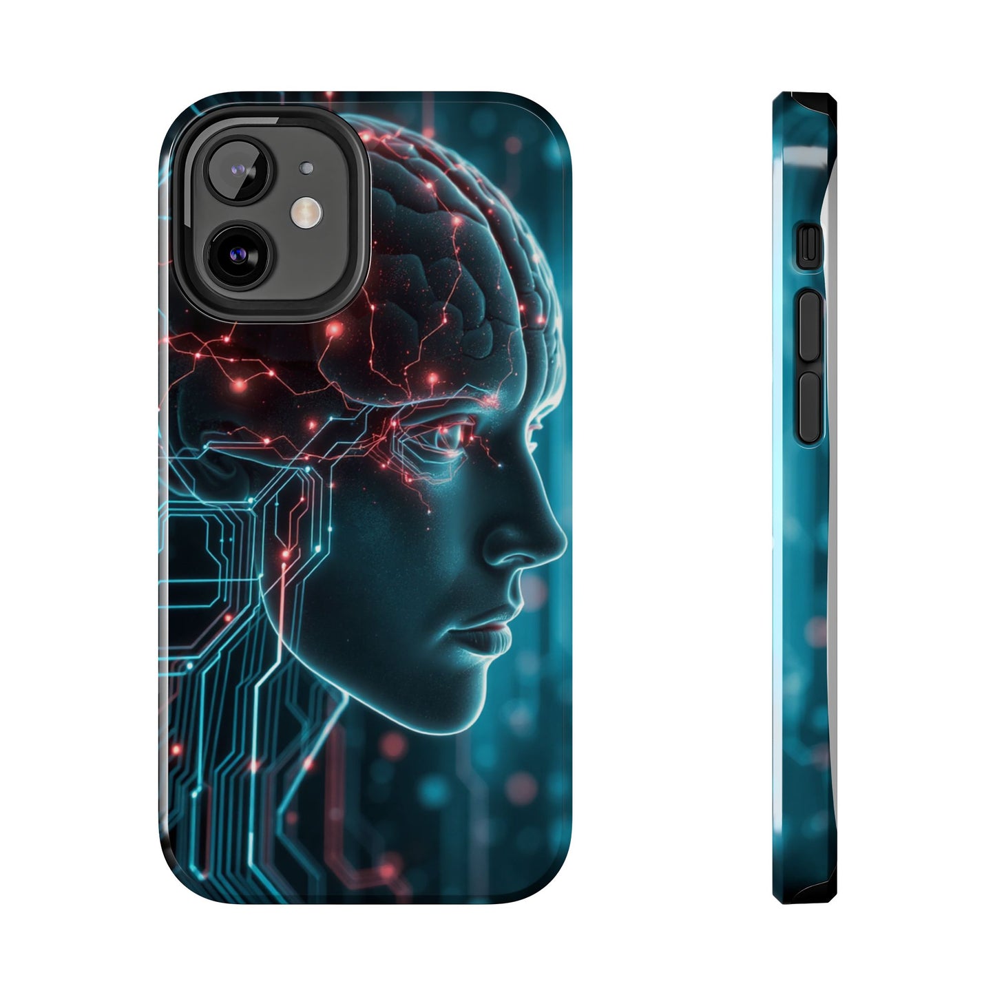 Futuristic Brain Design Tough Phone Case