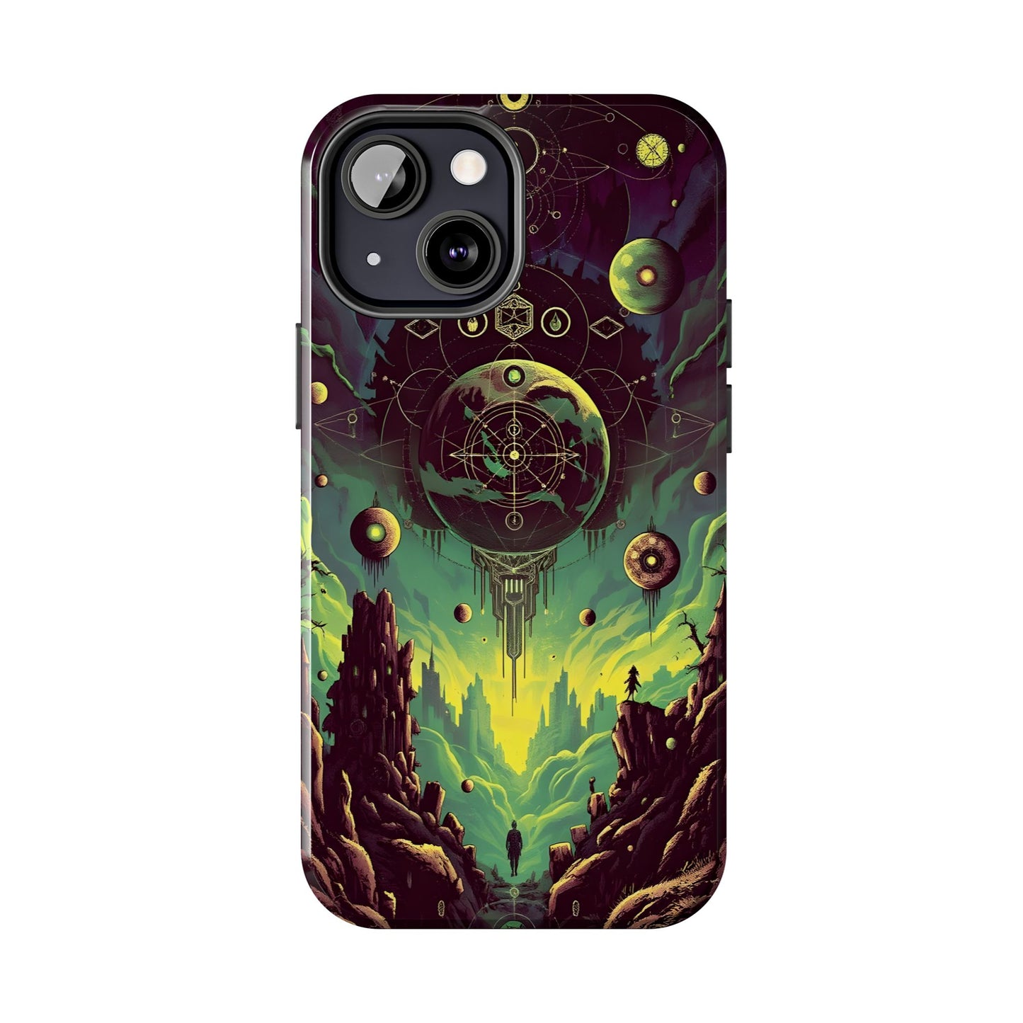 Cosmic Adventure Tough Phone Case - Galaxy Design for Space Enthusiasts - for iPhone