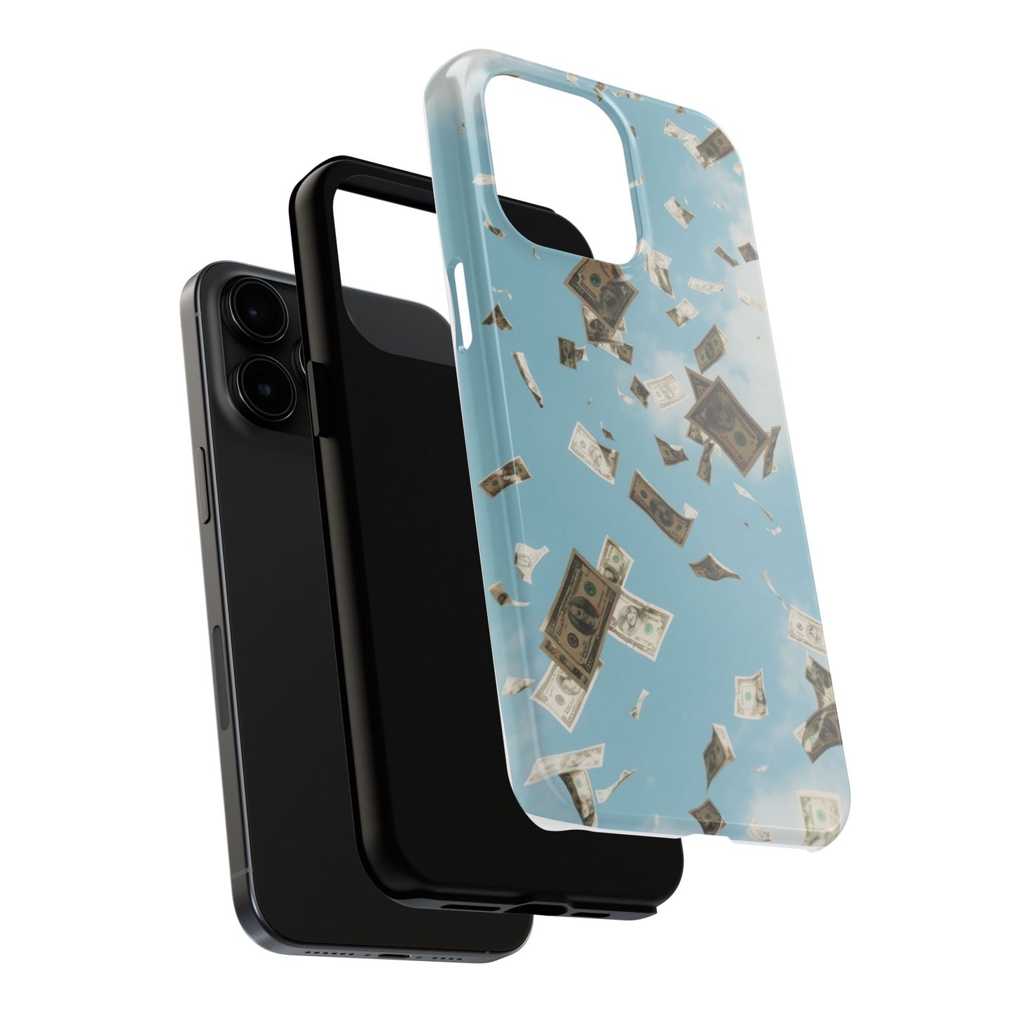 Cinematic Money Rain Phone Case | Tough & Stylish Accessory for Trendsetters, Gift for Birthdays, Graduations, and Celebrations