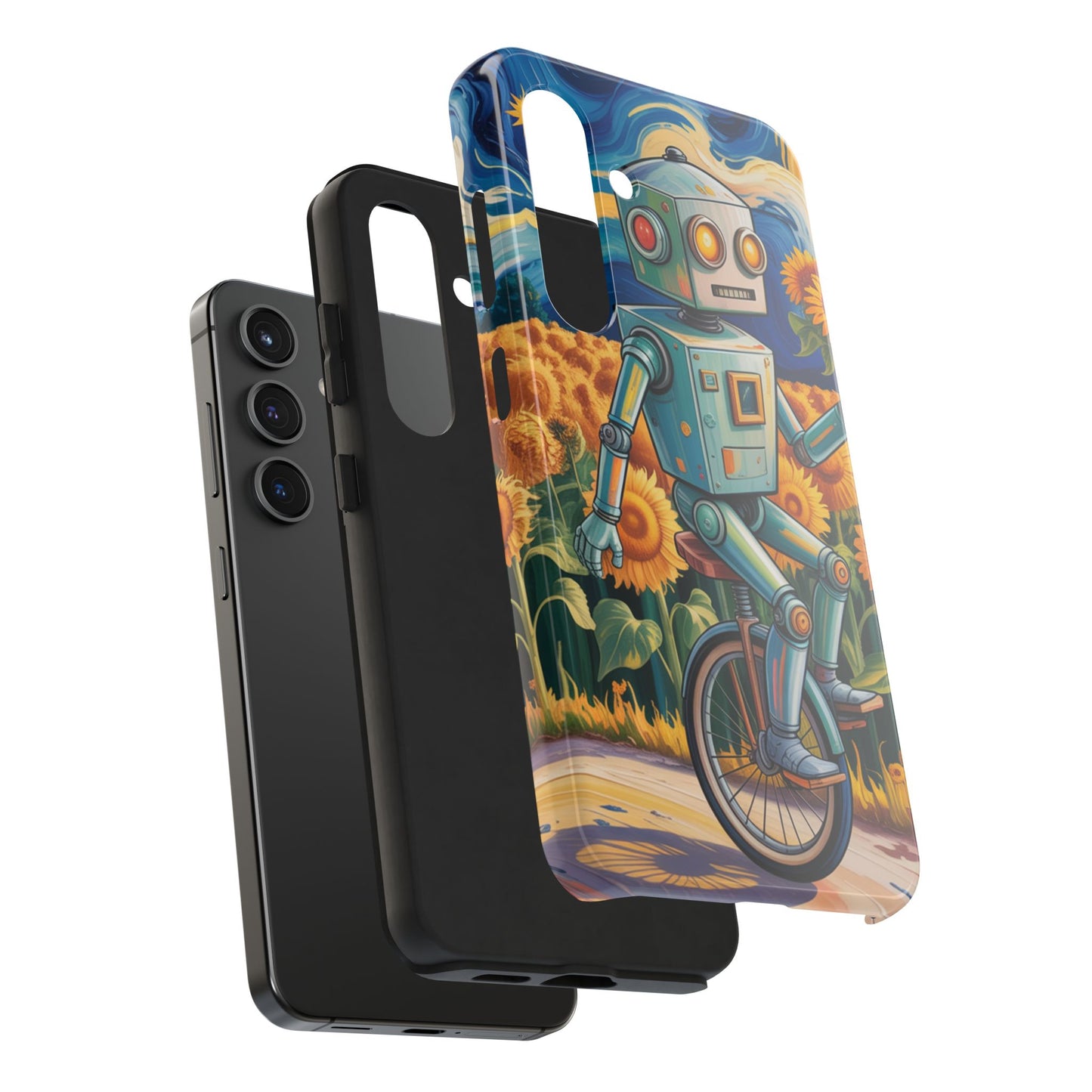 Robot Cycle Tough Phone Case - Durable & Unique Design