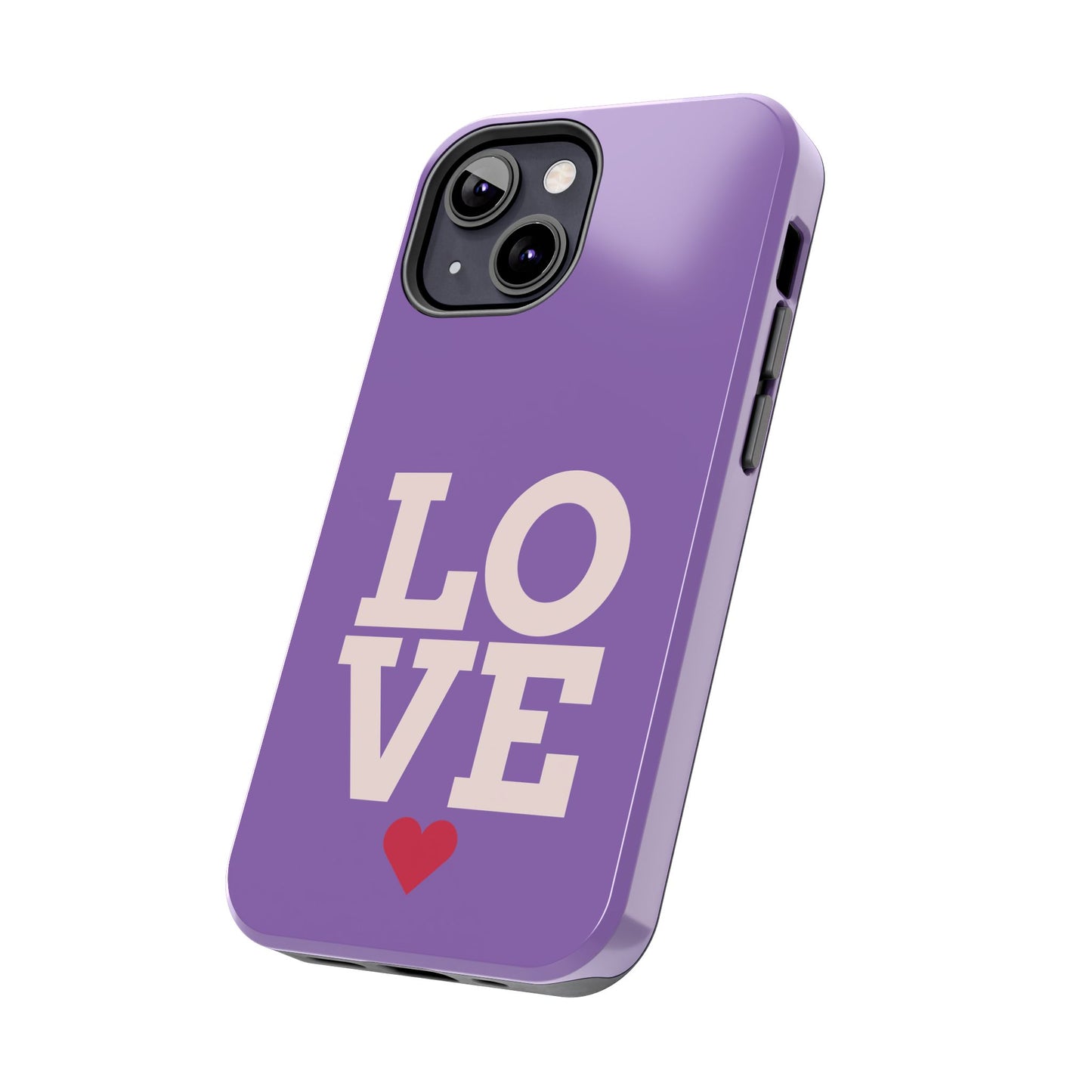 Purple Love Phone Case - Durable & Stylish Tough Case - for iPhone