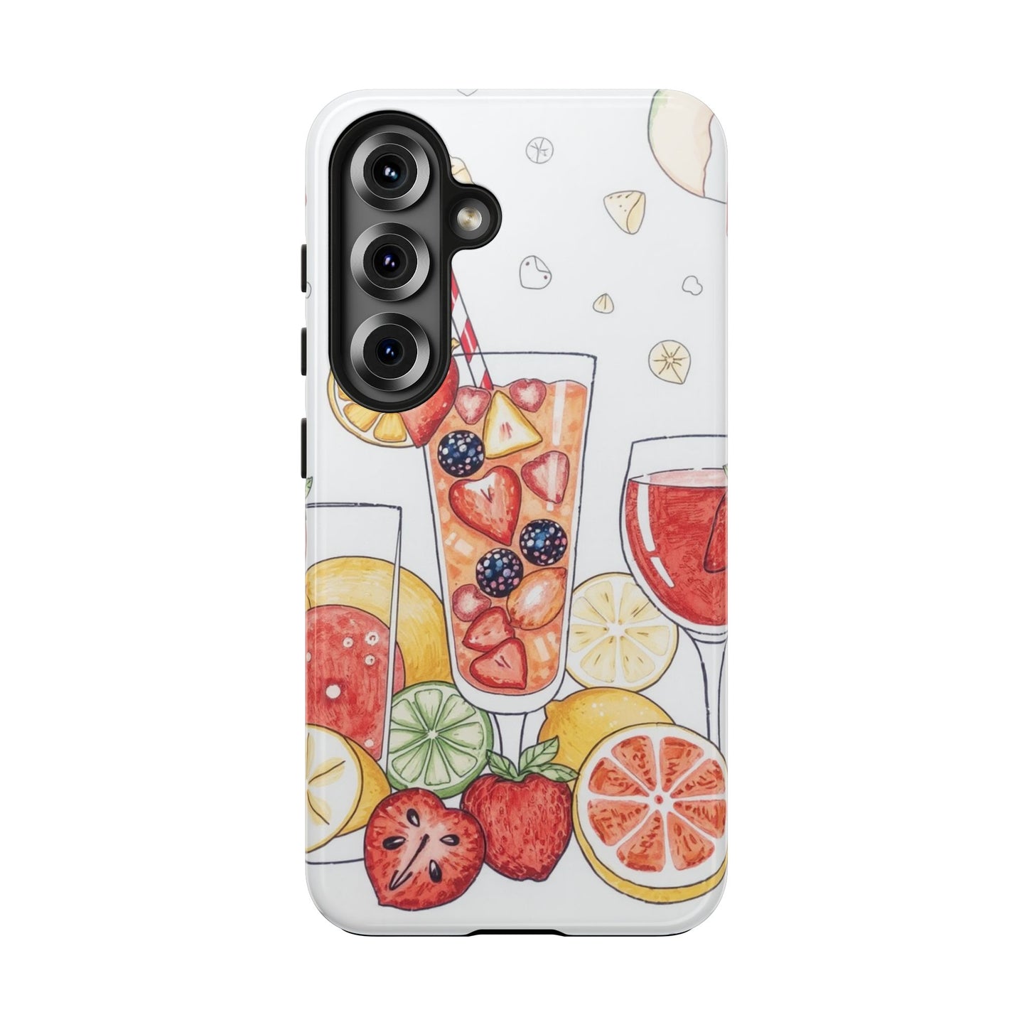 Colorful Fruit Cocktail Tough Phone Case - Perfect for Summer Vibes