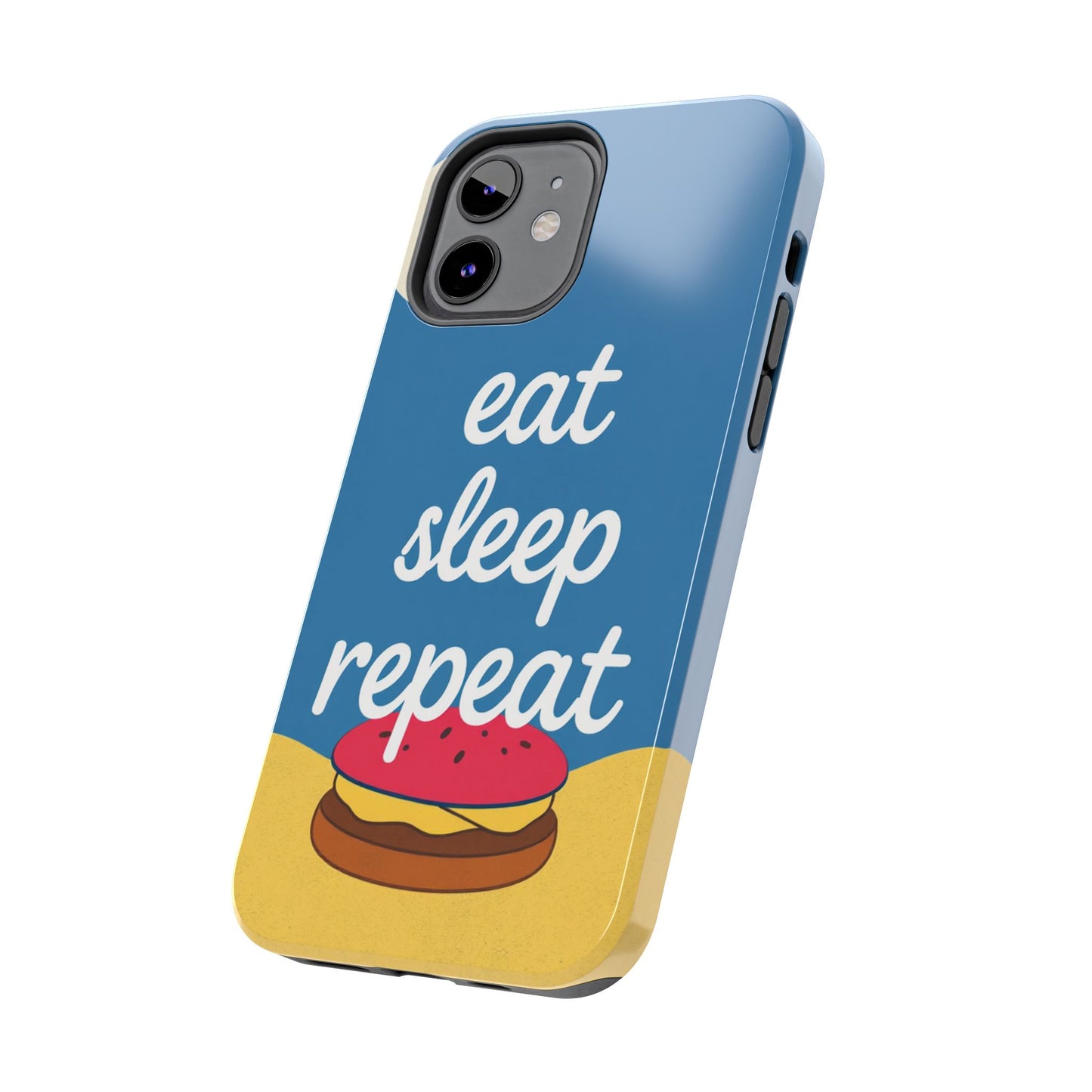 Eat, Sleep, Repeat Phone Case – Fun & Durable Tough Phone Cases for Food Lovers