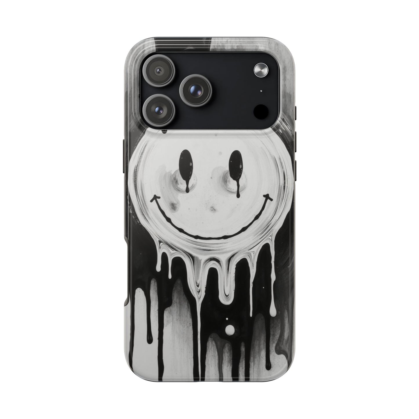 Dripping Smiley Tough Phone Case - Stylish & Durable Protection