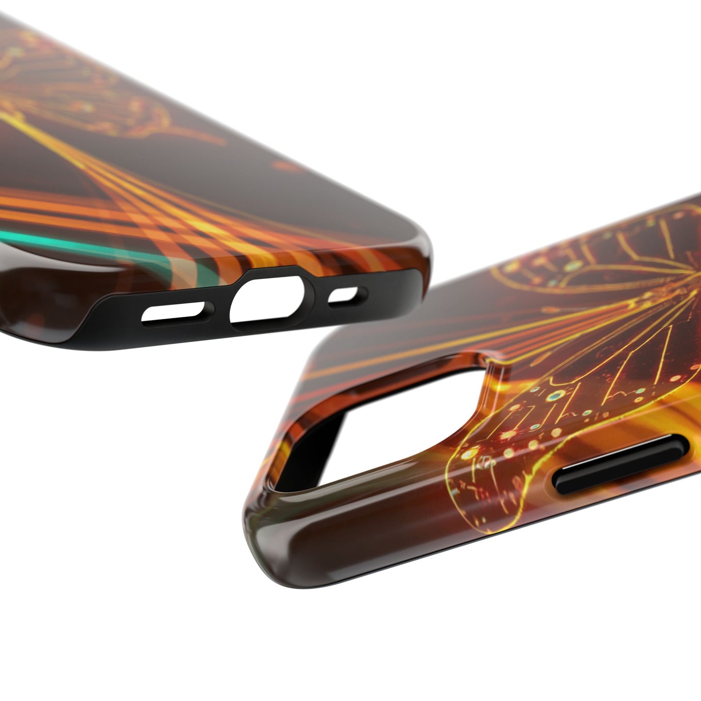 Elegant Butterfly Tough Phone Case - Stylish Protection for Nature Lovers