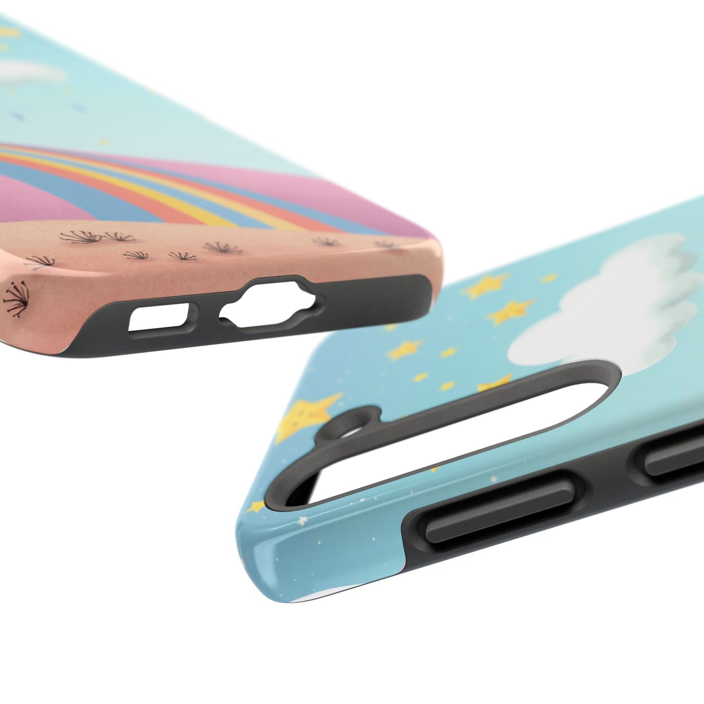 Colorful Rainbow Phone Case - Durable Tough Design for Adventurers