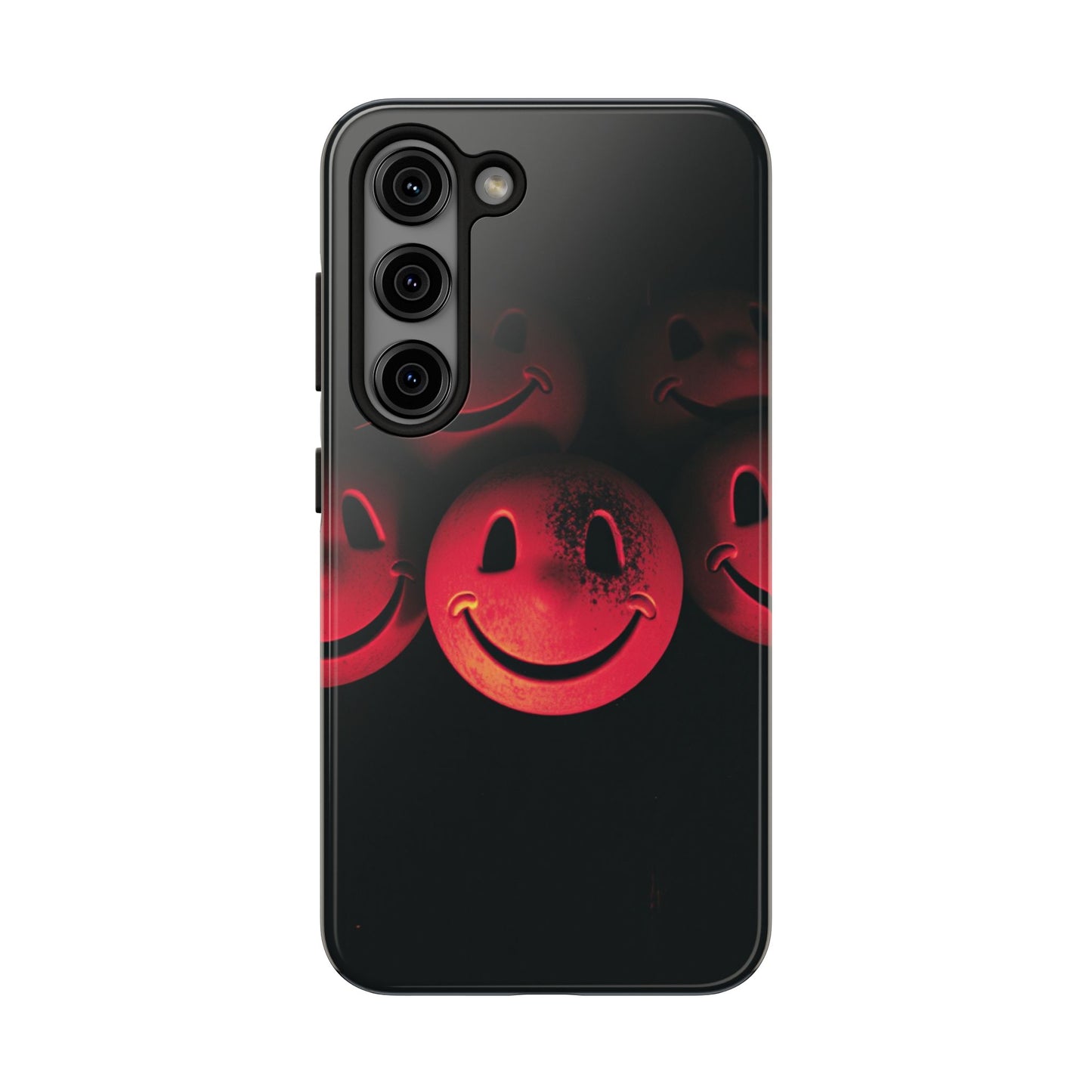 Smiley Face Tough Phone Case - Durable Protection with Fun Design