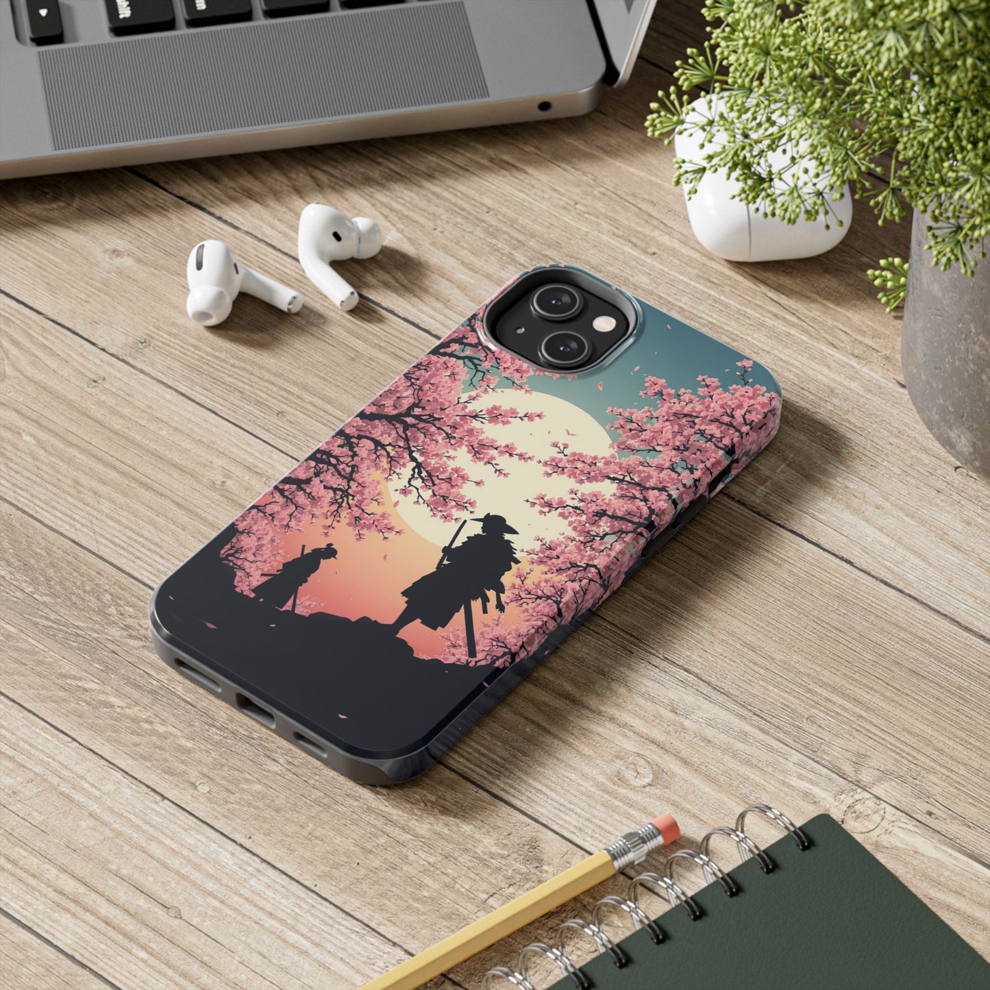 Cherry Blossom Samurai Tough Phone Case
