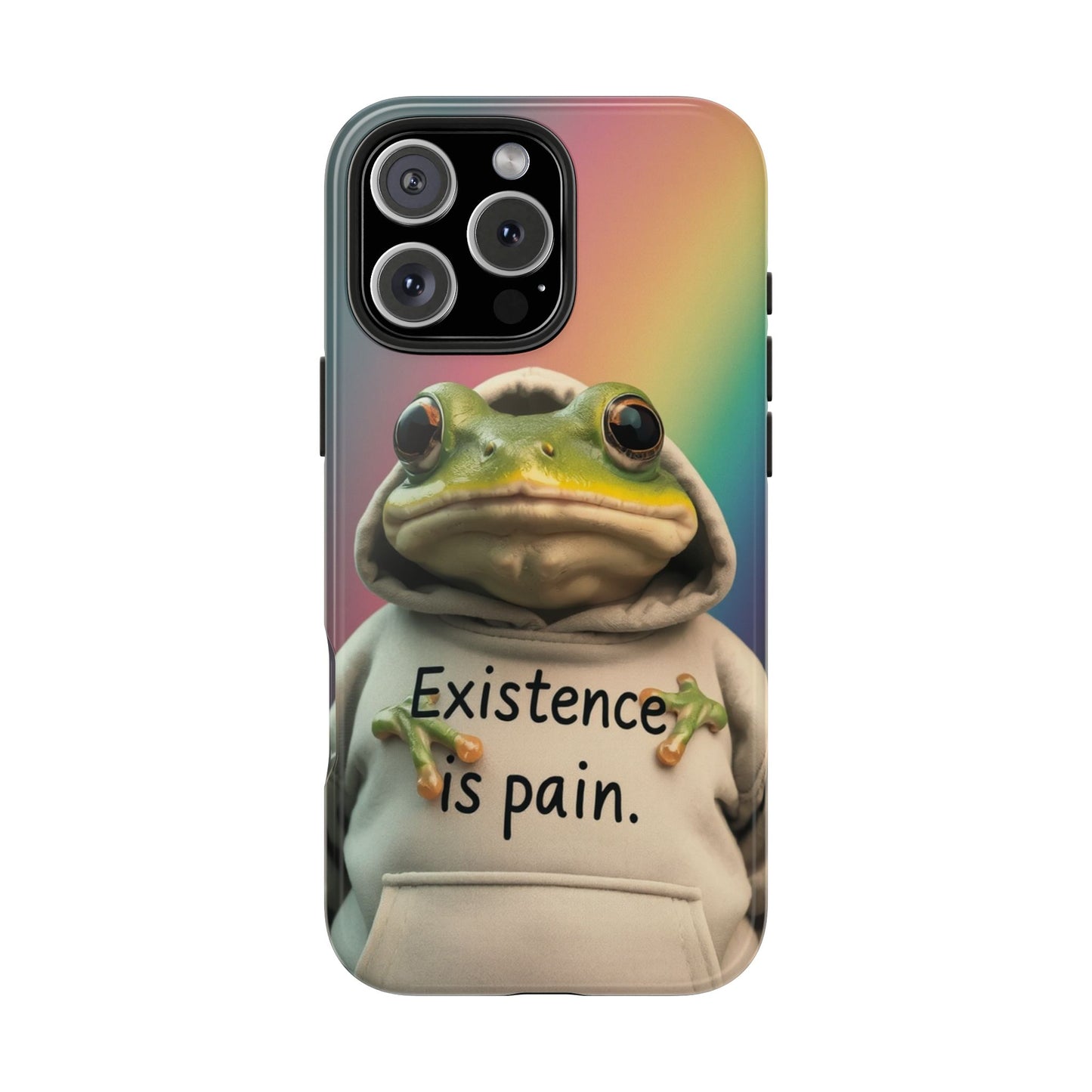 Existence is Pain Frog Phone Case - Tough & Stylish