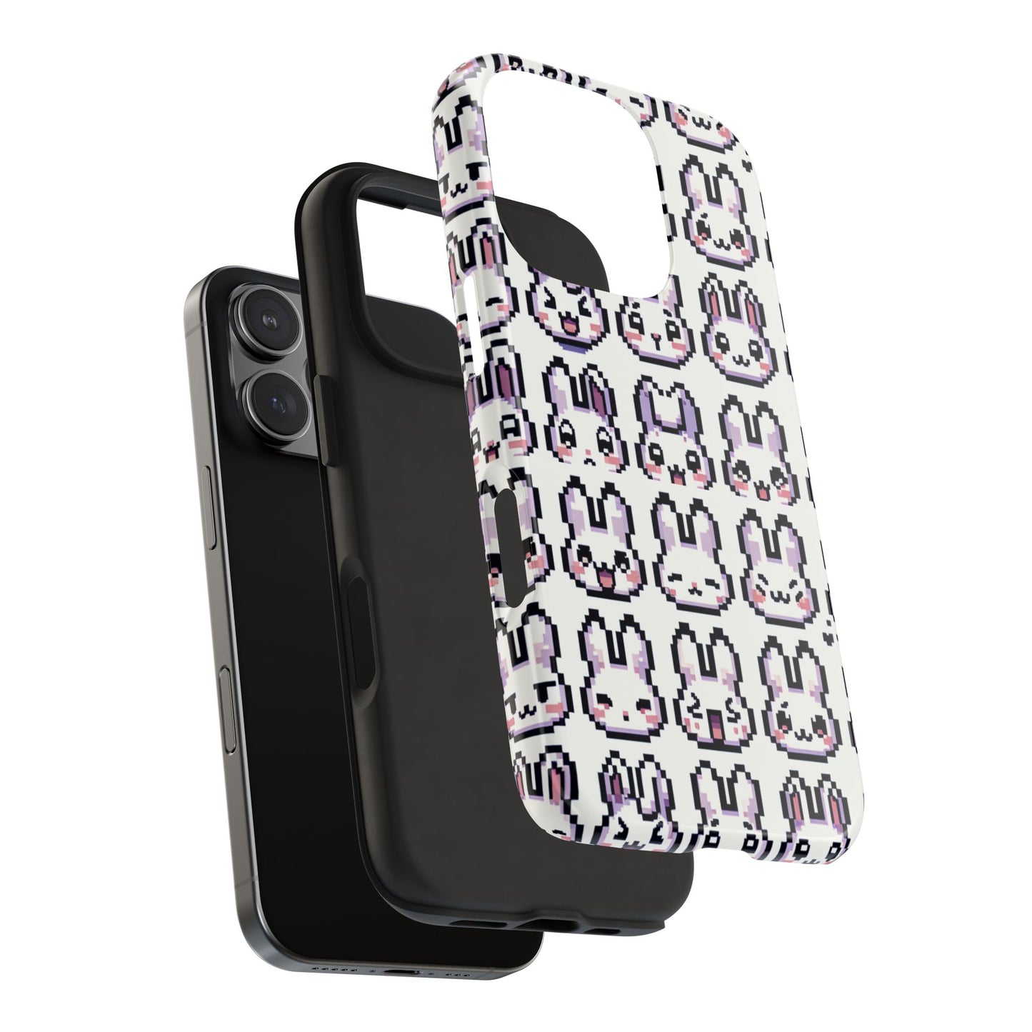 Cute Pixel Bunny Tough Phone Case - Stylish & Protective Cover for iPhone