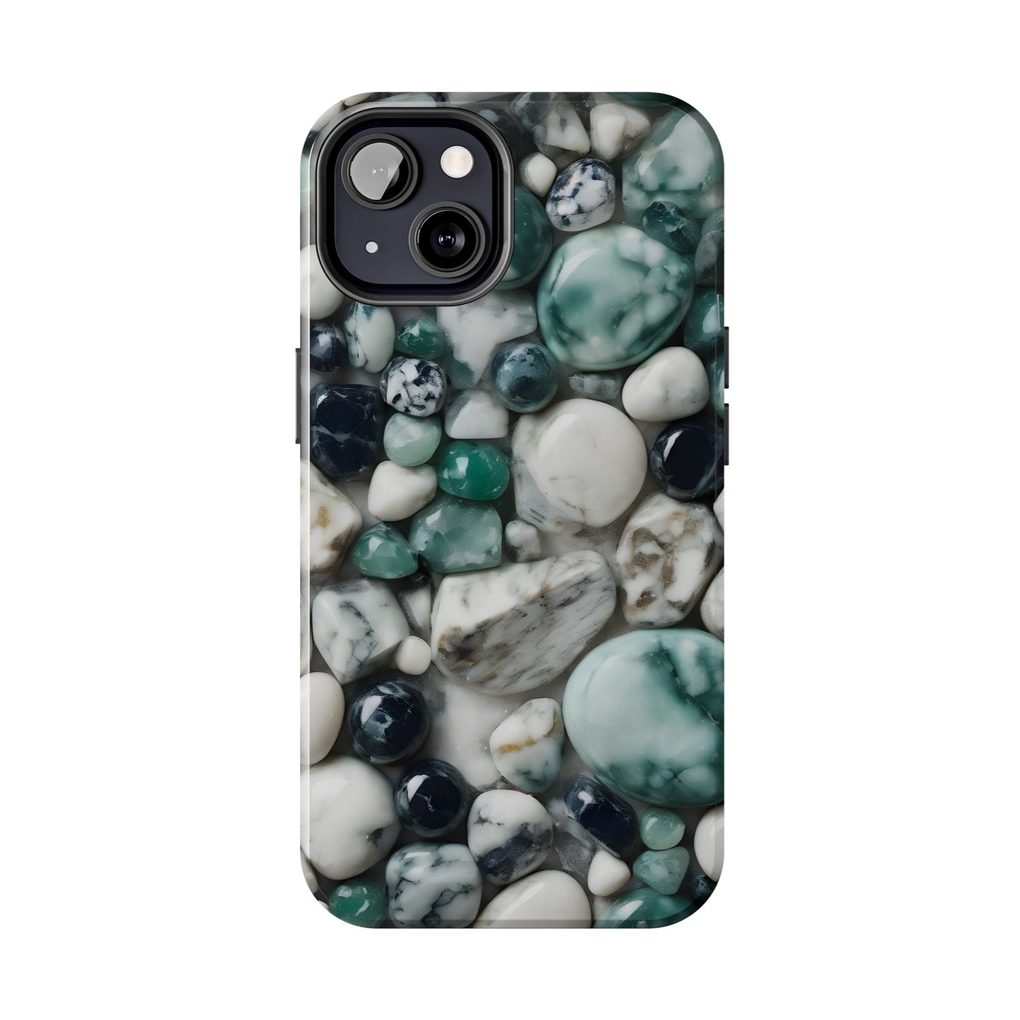 Small Rocks Pattern Tough Phone Case - Stylish & Durable Protection - for iPhone