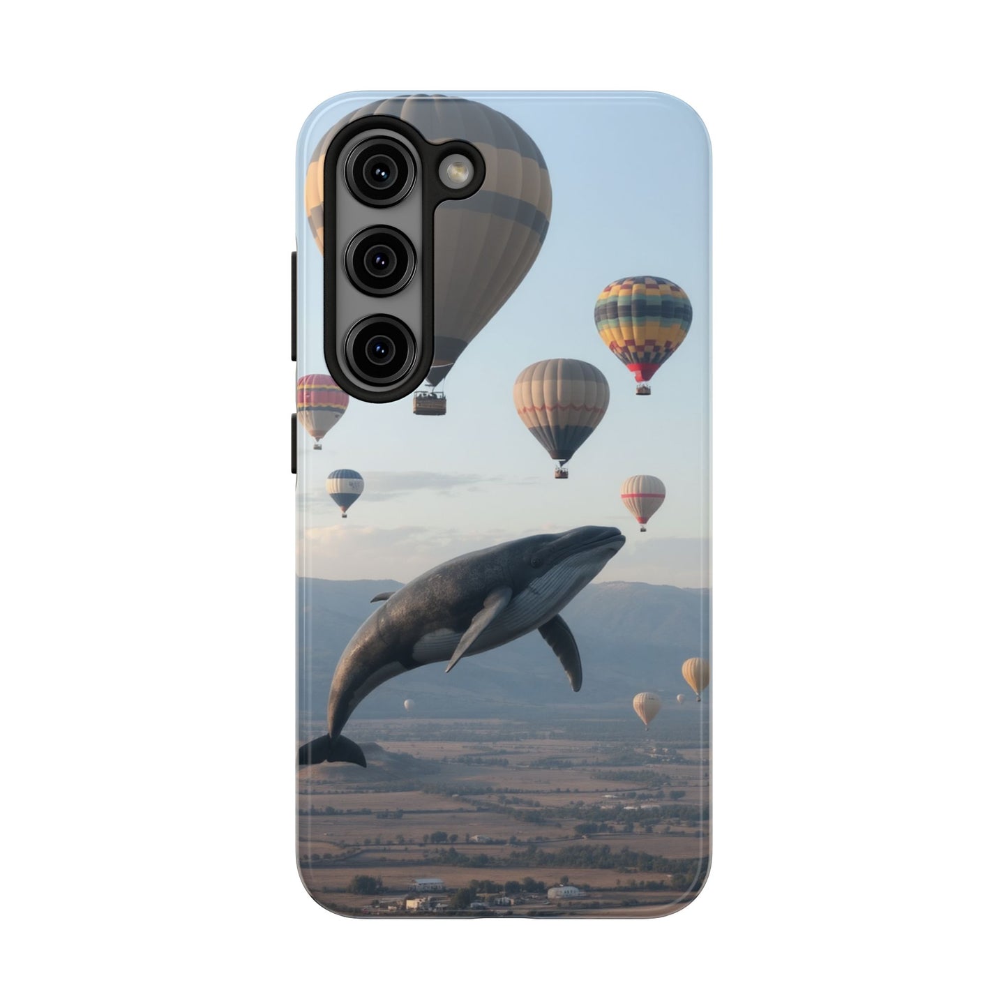 Whale Hot Air Balloon Tough Phone Case - Adventure & Nature Lovers