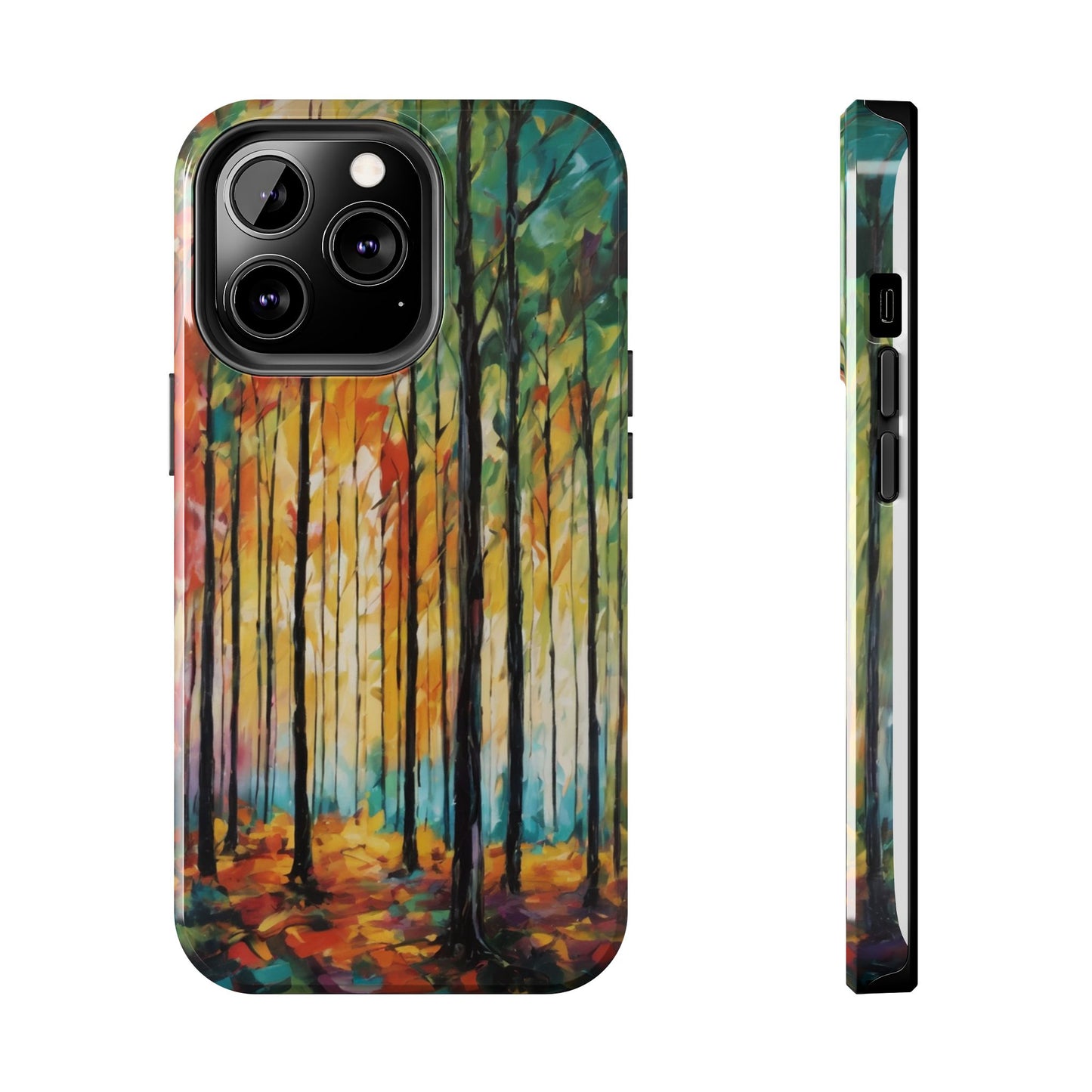 Autumn Forest Tough Phone Case - Colorful Nature Design - for iPhone