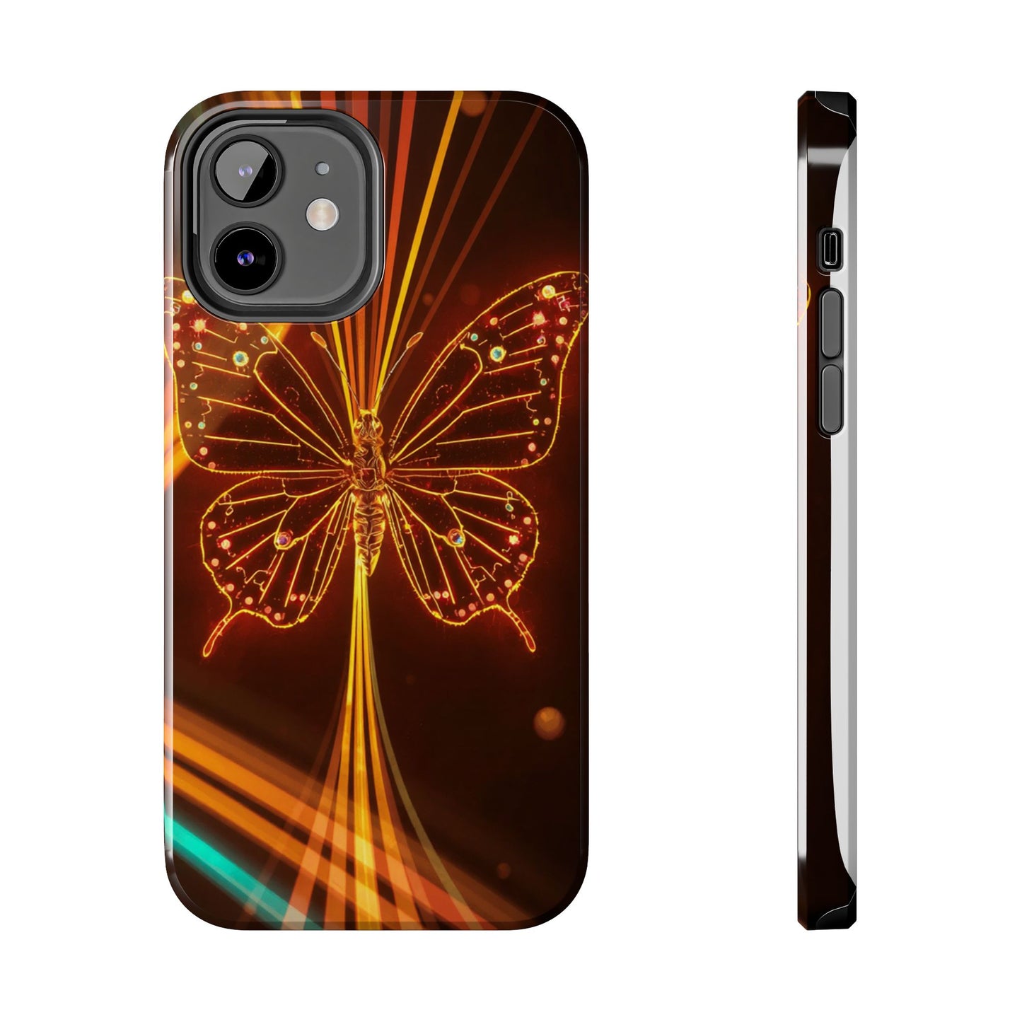 Elegant Butterfly Tough Phone Case - Stylish Protection for Nature Lovers