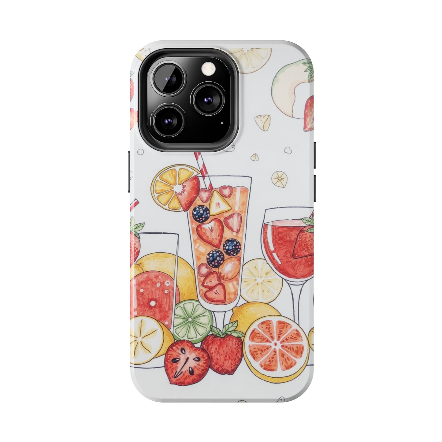 Colorful Fruit Cocktail Tough Phone Case - Perfect for Summer Vibes