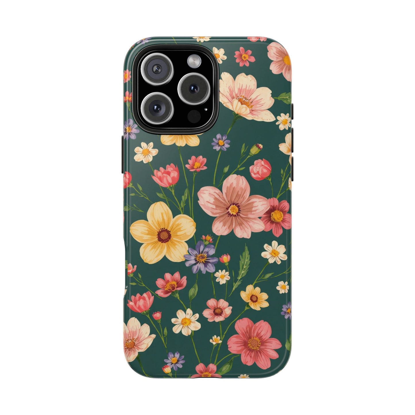 Vintage Spring Flowers Tough Phone Case - Durable Protection for iPhone