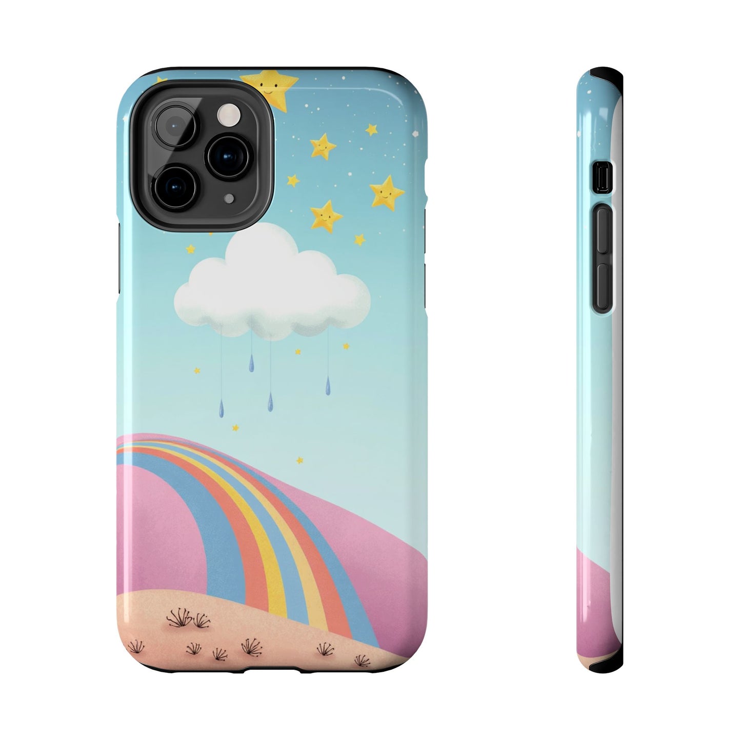 Colorful Rainbow Phone Case - Durable Tough Design for Adventurers