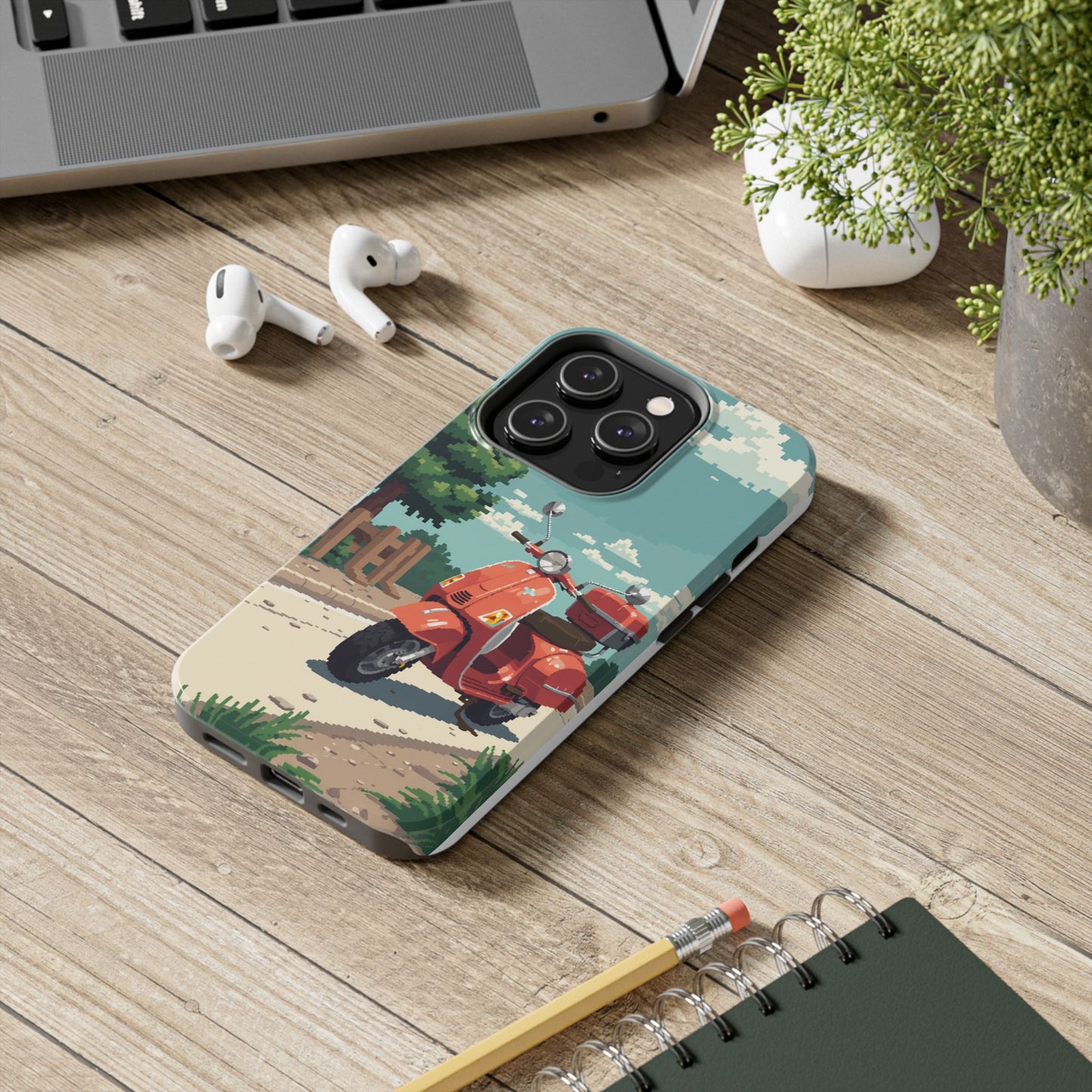 Retro Scooter Phone Case - Tough & Stylish Protection