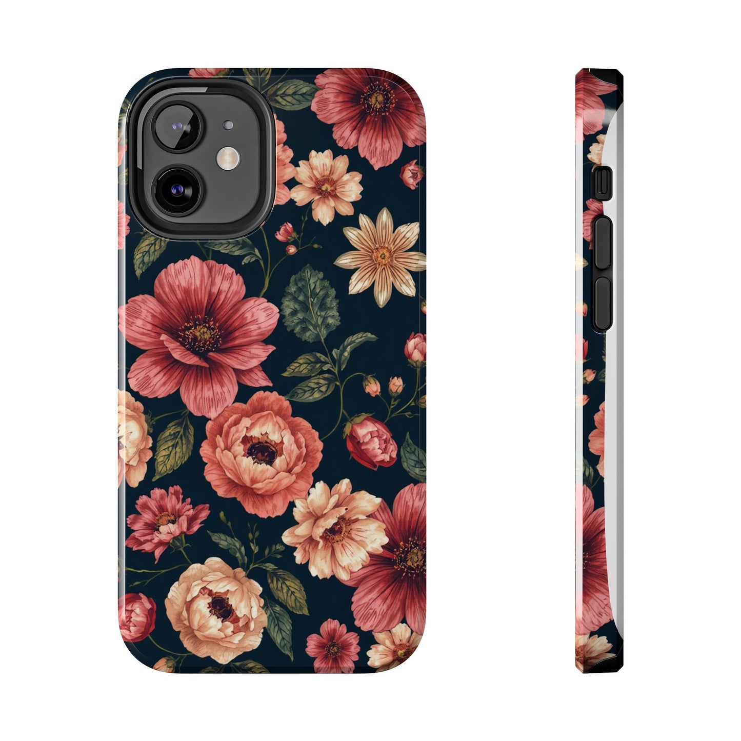 Spring Power! Floral Tough Phone Case - Durable Protection with Elegant Flower Design - for iPhone