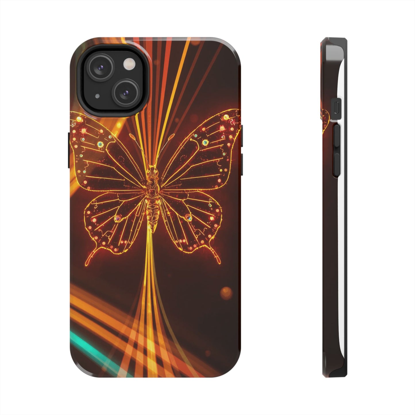 Elegant Butterfly Tough Phone Case - Stylish Protection for Nature Lovers