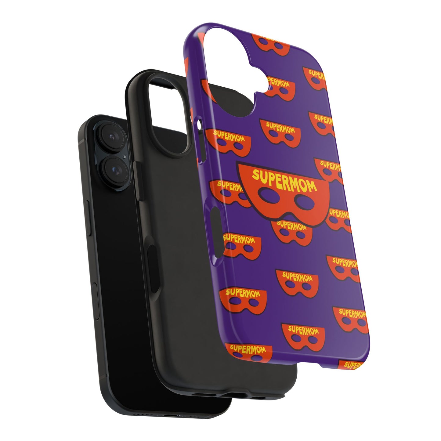 Supermom Tough Phone Case - Durable Protection with Fun Design - for iPhone