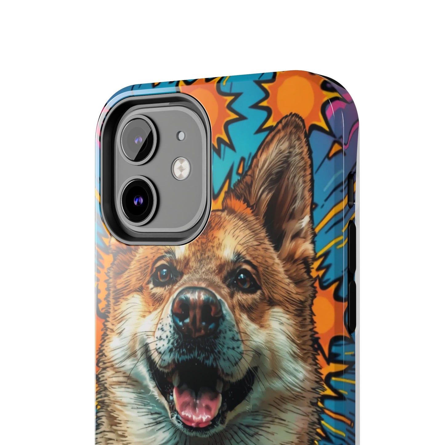 Vibrant Corgi Tough Phone Case - Fun Design for Pet Lovers