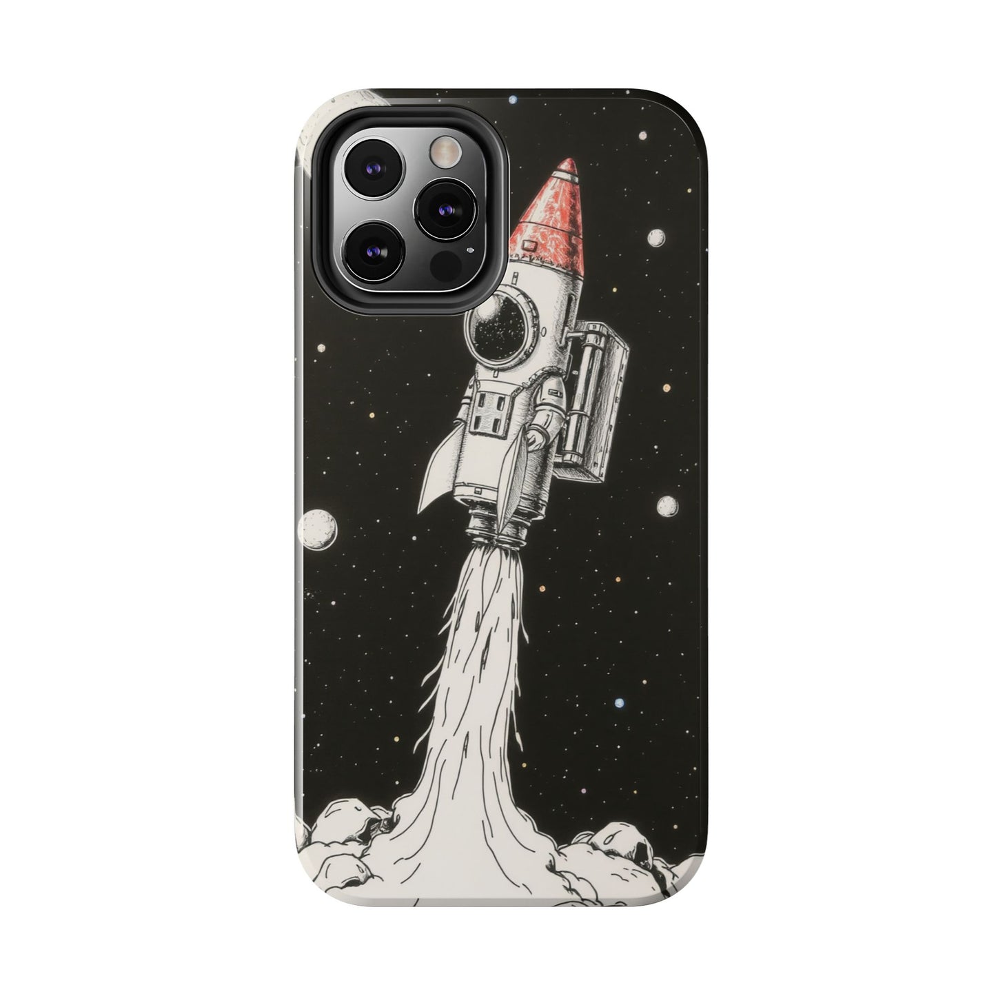 Cool Tough Phone Case for iPhone - Astro-Rocket Bond