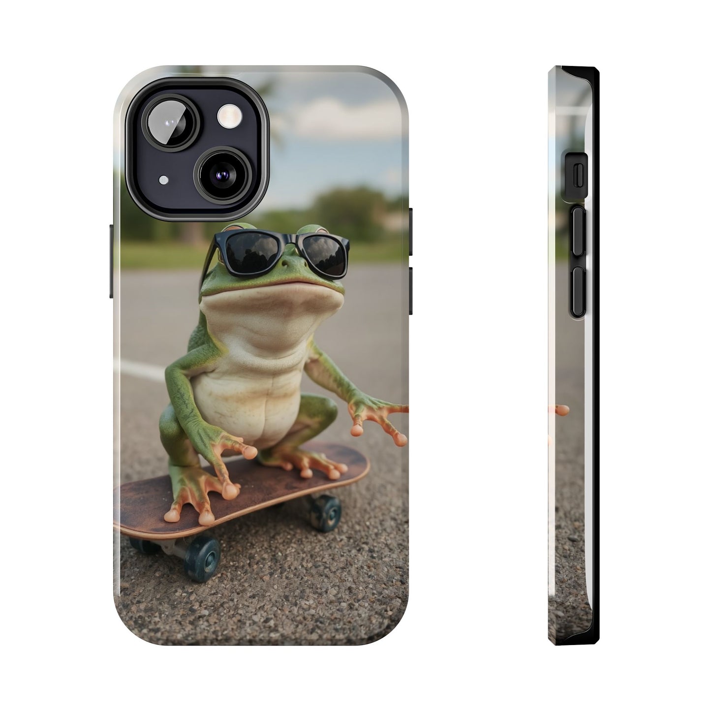 Cool Frog Skateboard Phone Case - Tough and Stylish Protection