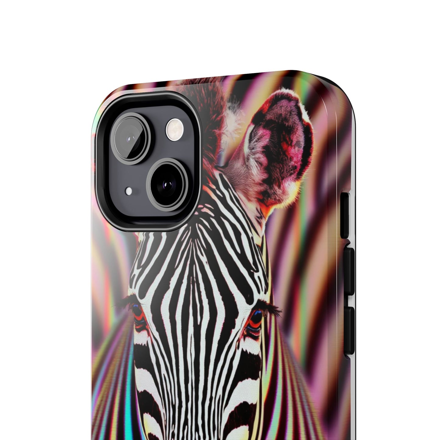Vibrant Zebra Tough Phone Case - Unique Animal Design for Wild Spirit