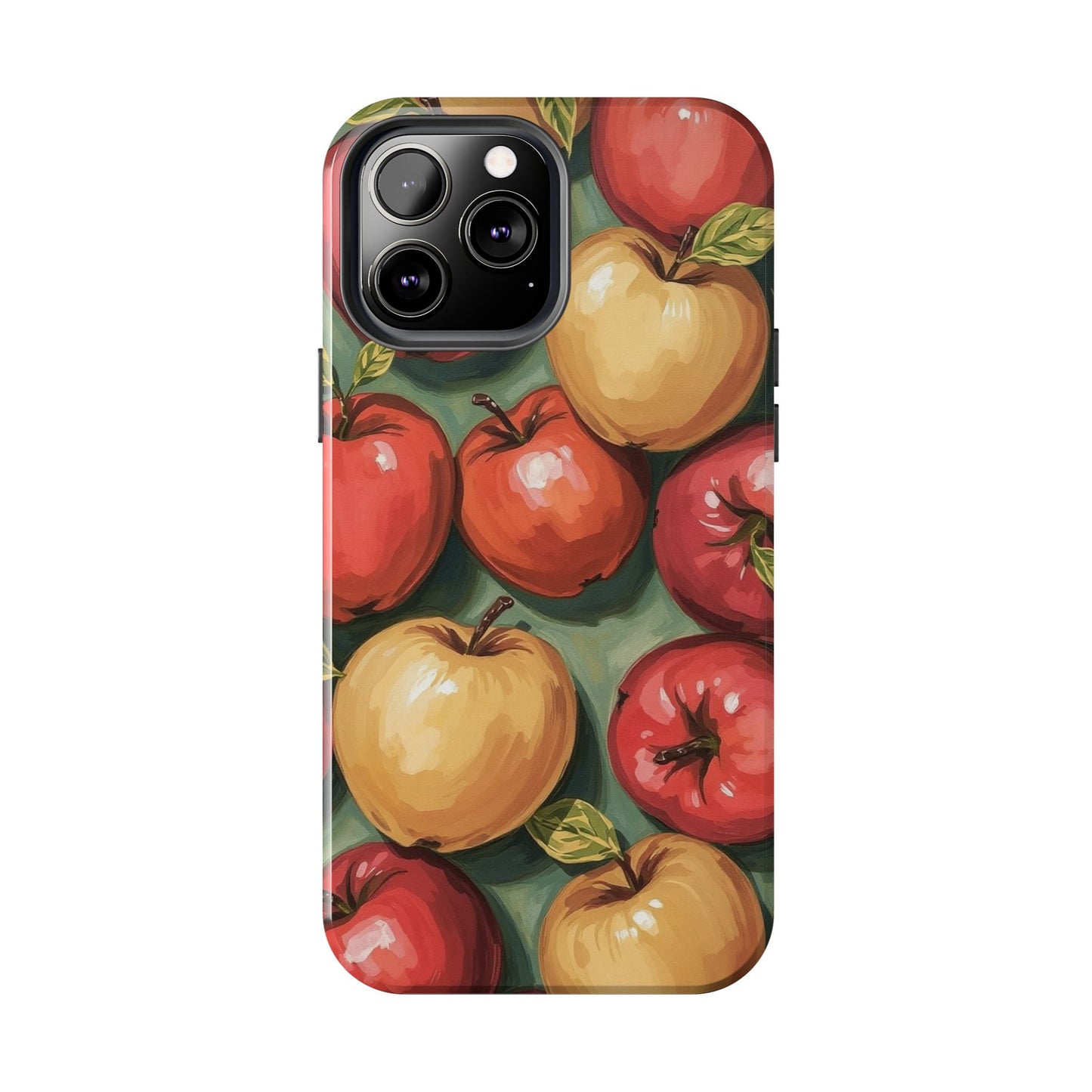 Colorful Painted Apples Art Tough Phone Case - Durable & Stylish Protection - for iPhone