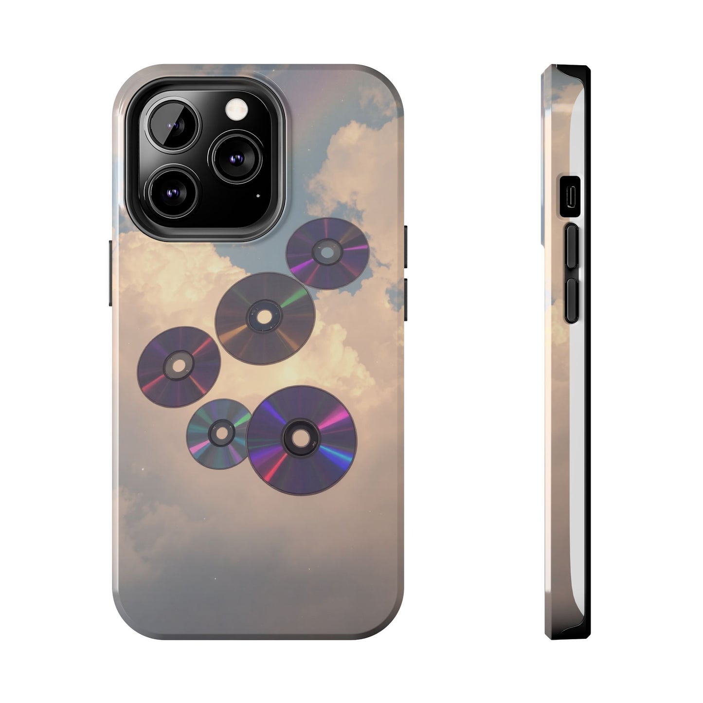 Vibrant Cloud CD Tough Phone Case - Durable and Stylish
