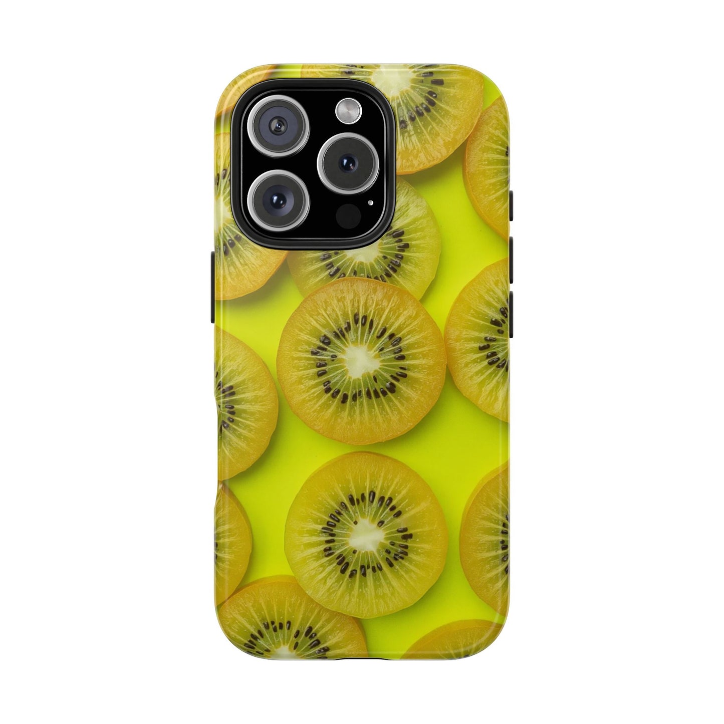 Vibrant Kiwi Tough Phone Case - Bright Yellow Design for Fruit Lovers