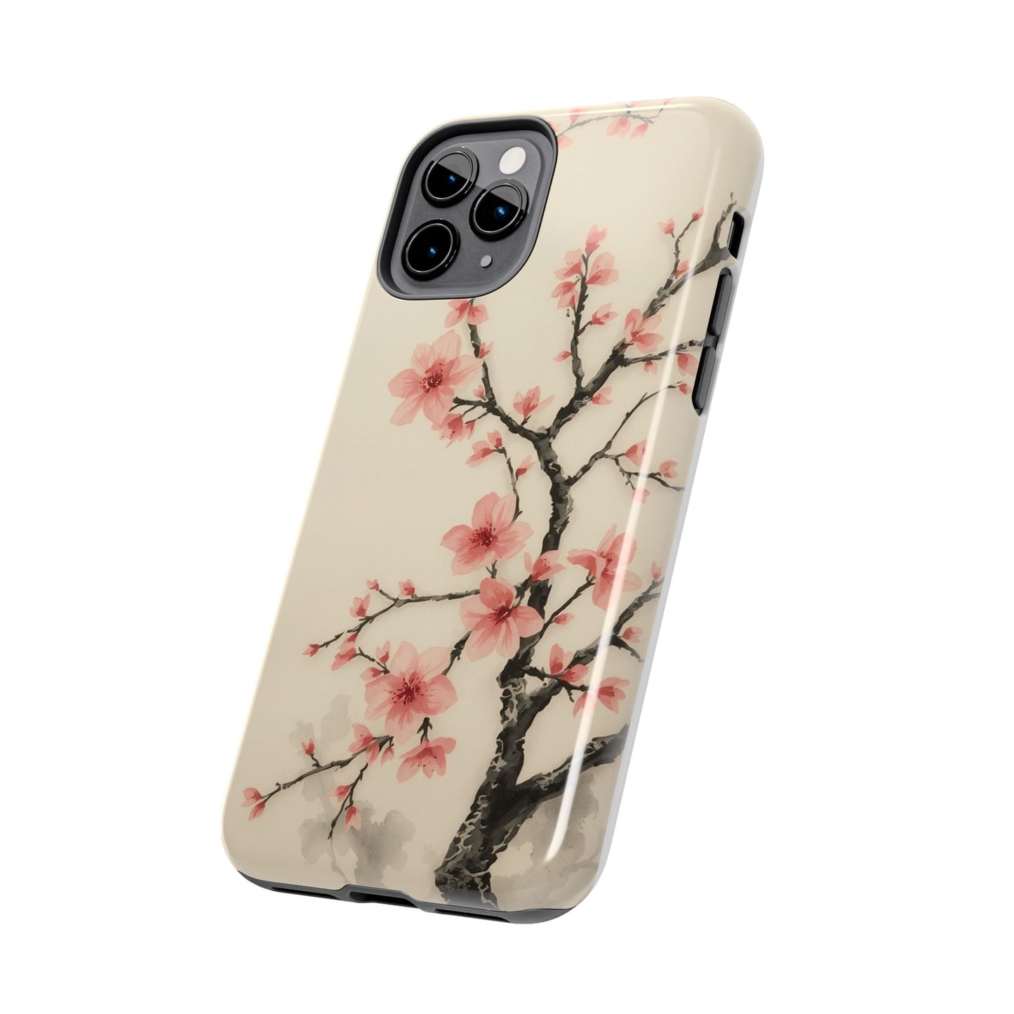 Cherry Blossom Tough Phone Case - Stylish Protection for Nature Lovers