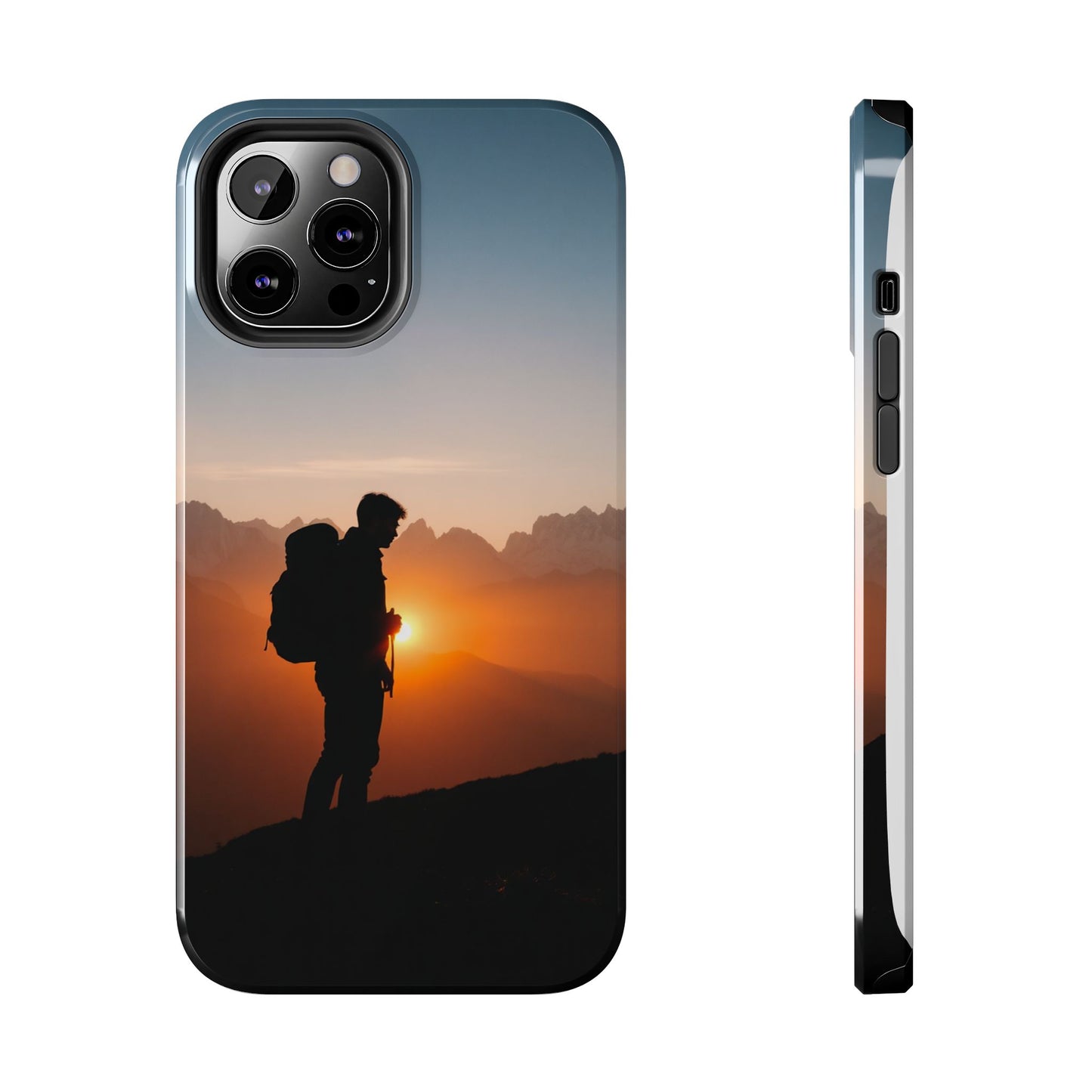 Explorer Adventure Sunset Mountain iPhone Case