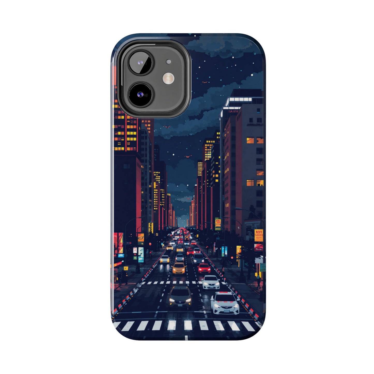 Urban Nightlife Tough Phone Case - Durable & Stylish Protection