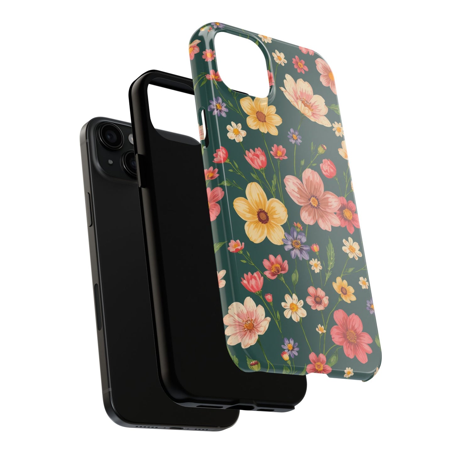 Vintage Spring Flowers Tough Phone Case - Durable Protection for iPhone