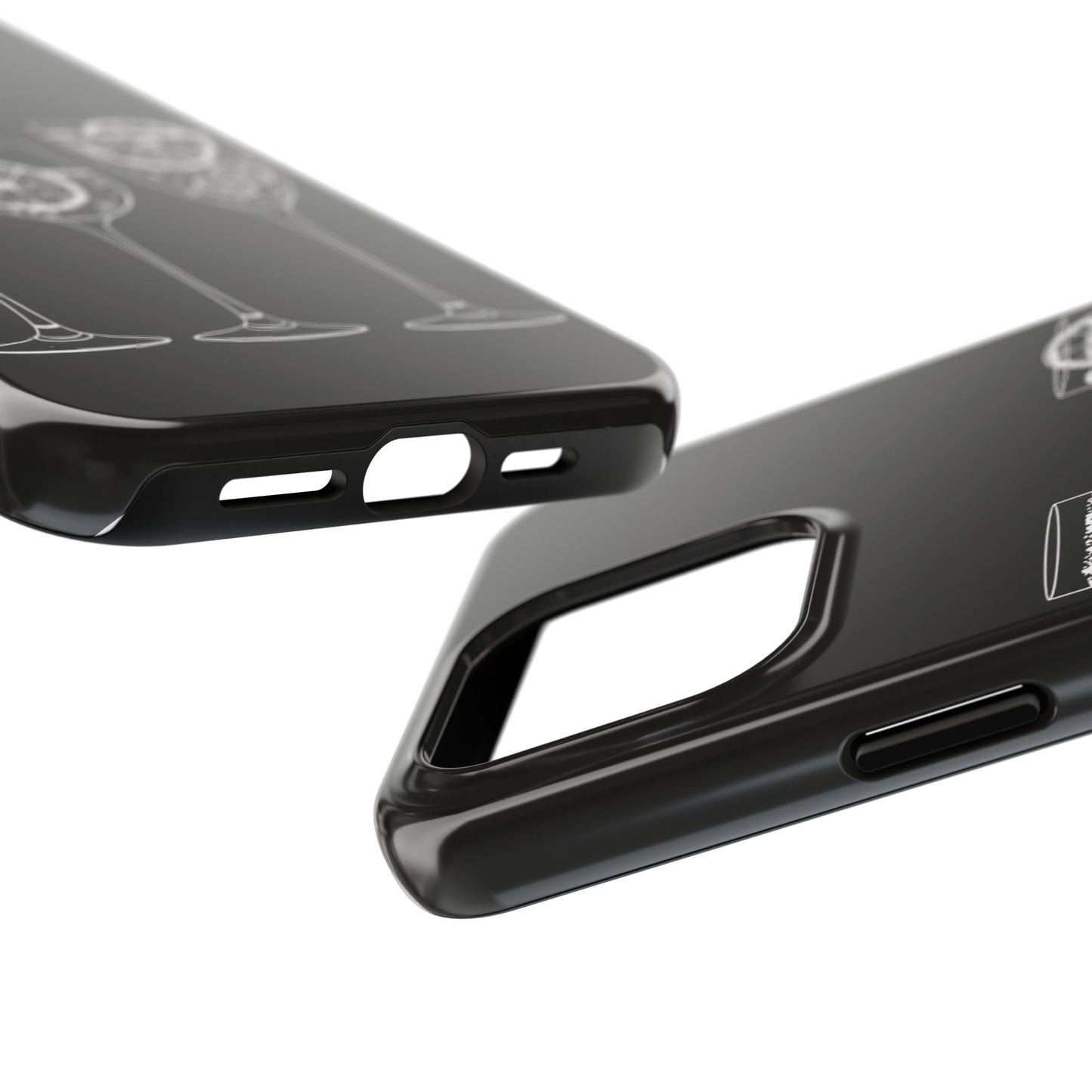 Stylish Tough Phone Cases with Citrus Glass Design, Protective Cases for Parties, Summer Events, and Everyday Use