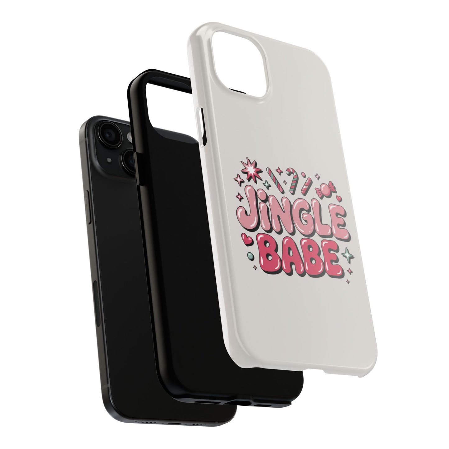 Jingle Babe Tough Phone Case - Festive Holiday Protection for Your iPhone