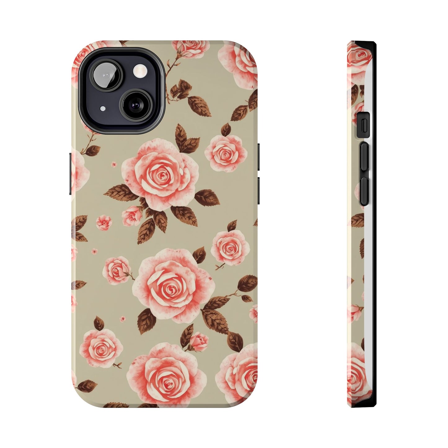 Elegant Floral Tough Phone Case for Stylish Protection - for iPhone