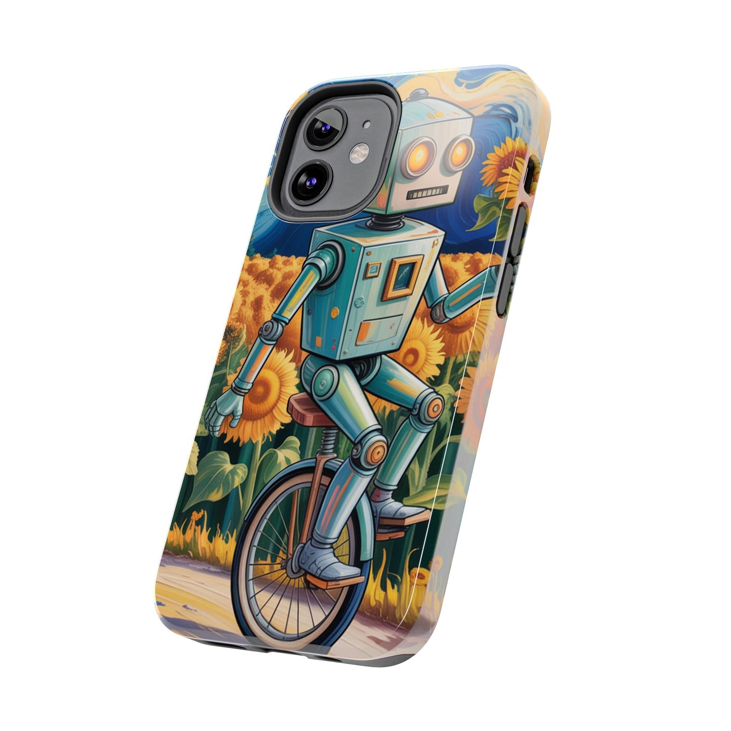 Robot Cycle Tough Phone Case - Durable & Unique Design